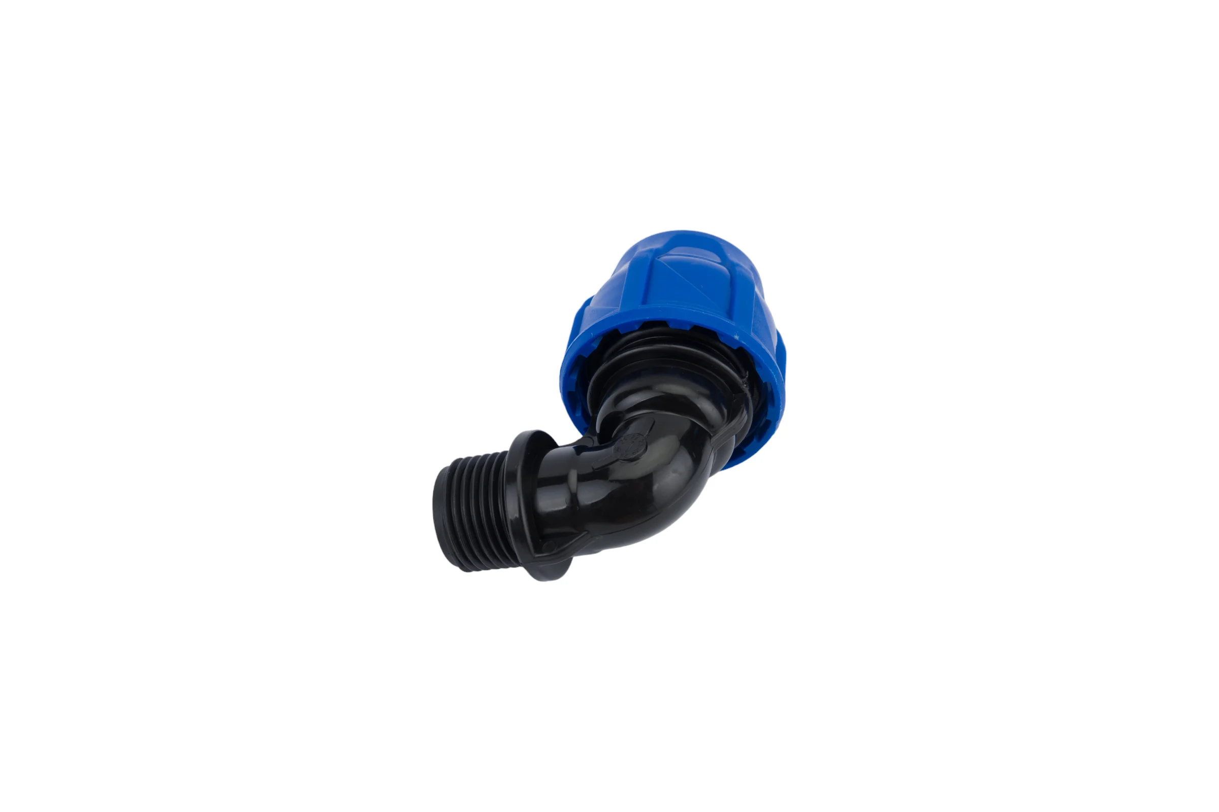Отвод компрессионный наружная резьба TEBO ПНД 20x1/2" T-ПНД.О.5.20-12.CN