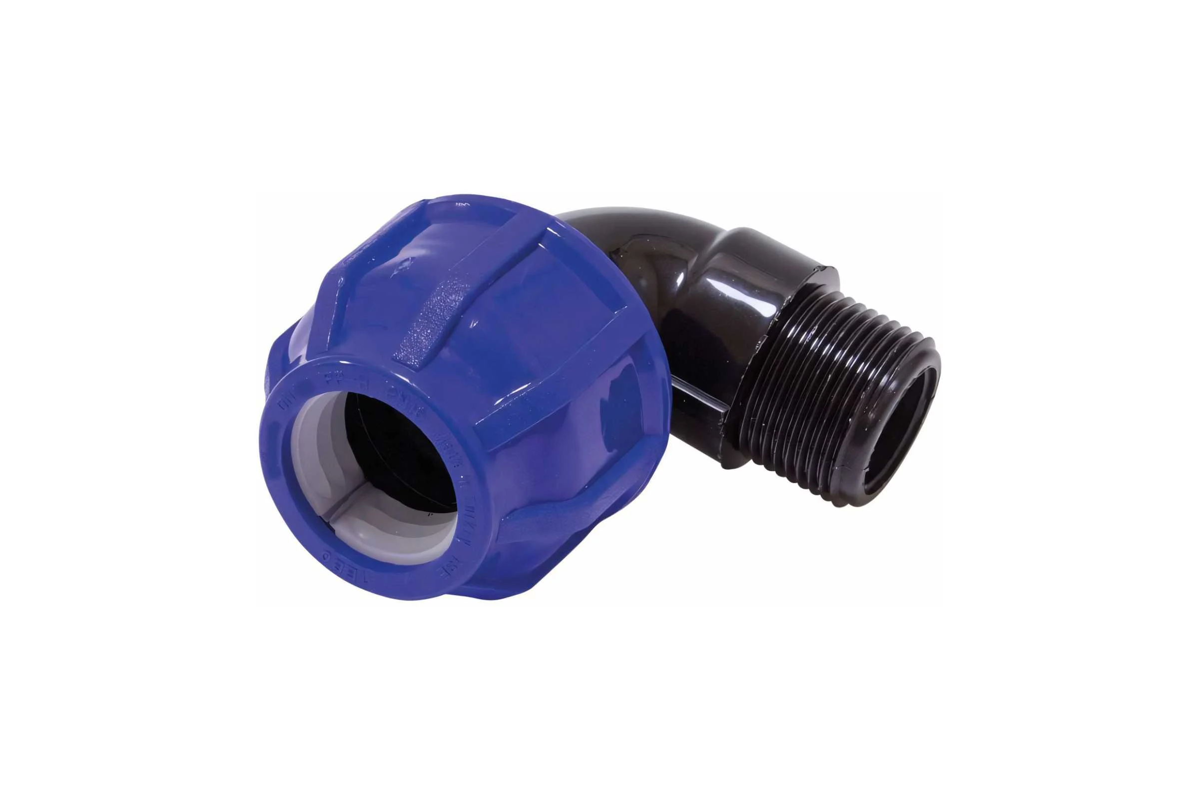 Отвод компрессионный наружная резьба TEBO ПНД 25x3/4" T-ПНД.О.5.25-34.CN