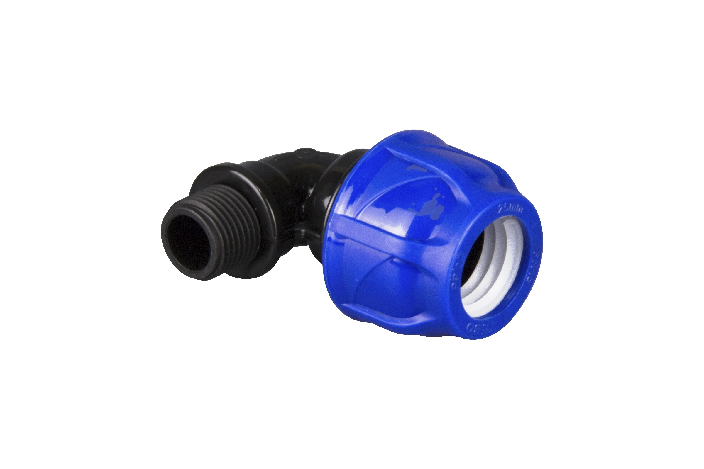 Компрессионный отвод TEBO ПНД нар. резьба 63x1 1/2" T-ПНД.О.5.63-112.CN