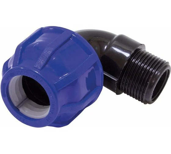 Отвод разъемный наружная резьба CN-TB ПНД 90x2 1/2" TEBO 017030721