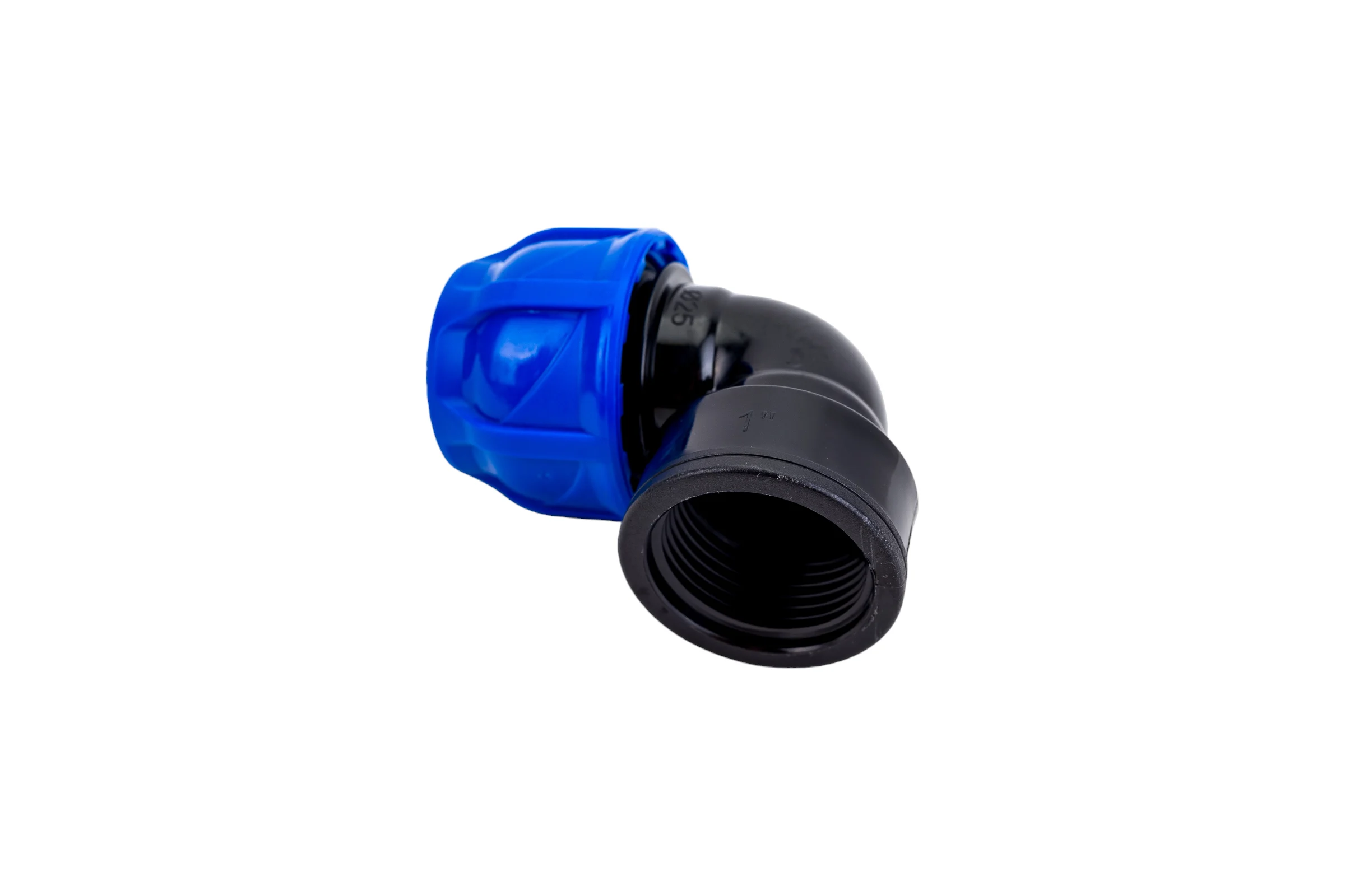 Отвод компрессионный внутренняя резьба TEBO ПНД 25x1" T-ПНД.О.4.25-1.CN