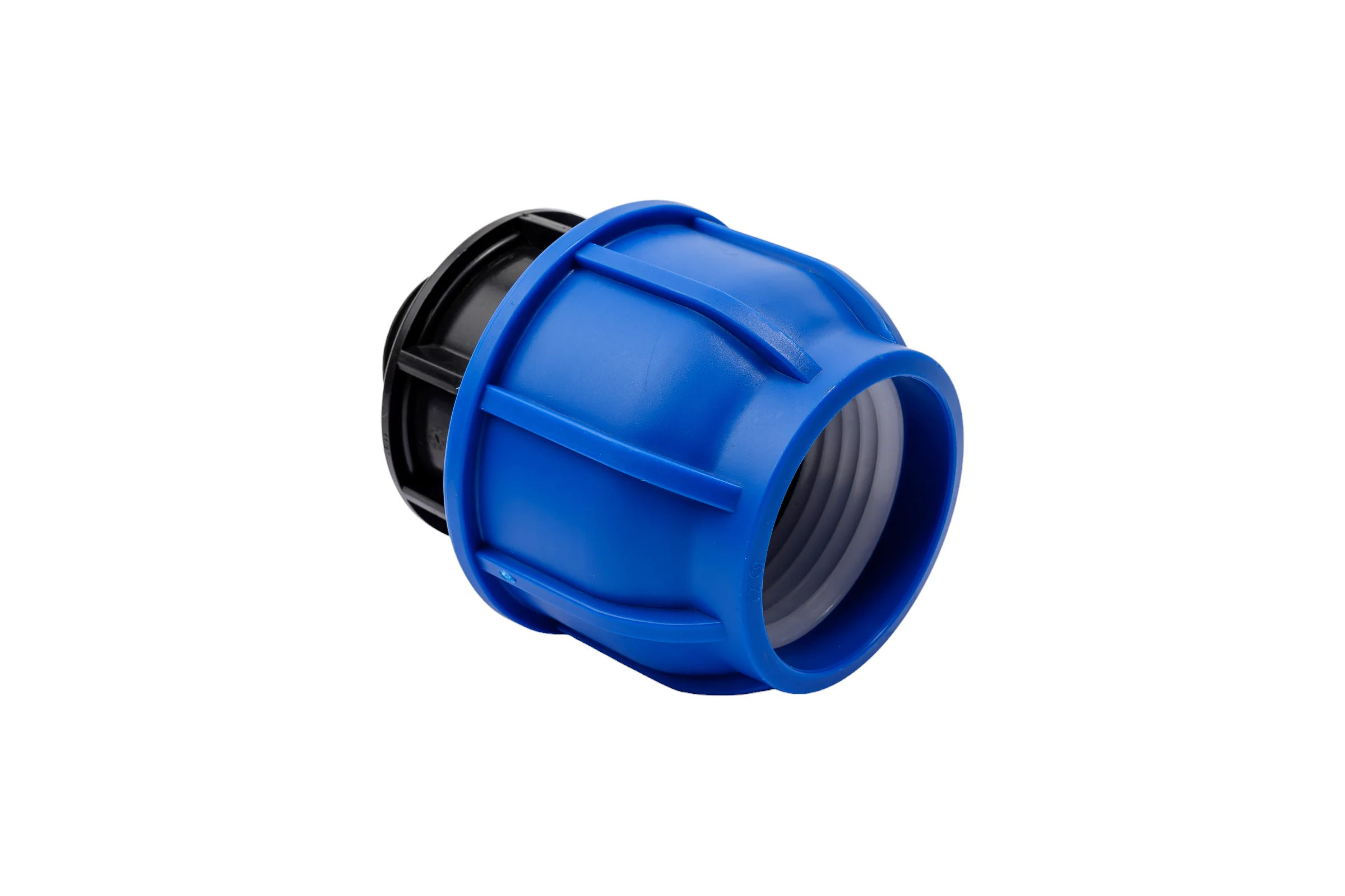 Компрессионная муфта TEBO ПНД нар. резьба 63x1.1/2" T-ПНД.М.5.63-112.CN