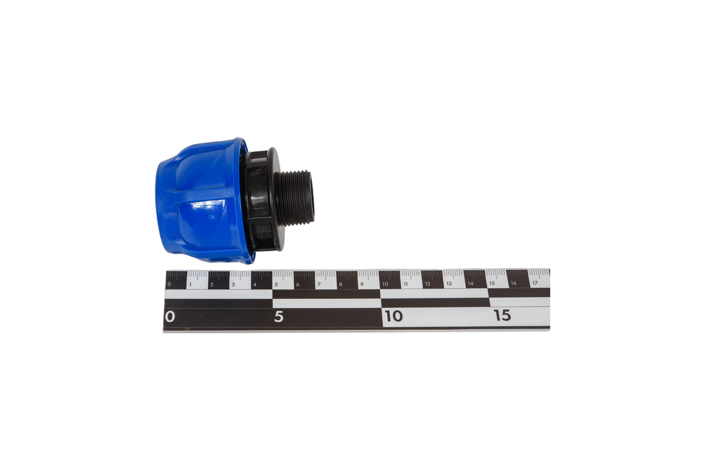 Компрессионная муфта TEBO ПНД нар. резьба 32x3/4" T-ПНД.М.5.32-34.CN