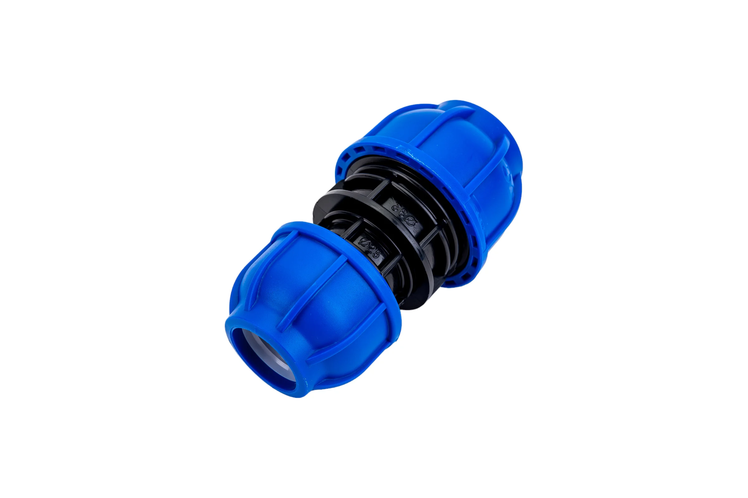 Компрессионная муфта TEBO ПНД переxодная 32x25 T-ПНД.М.0.32-25.CN