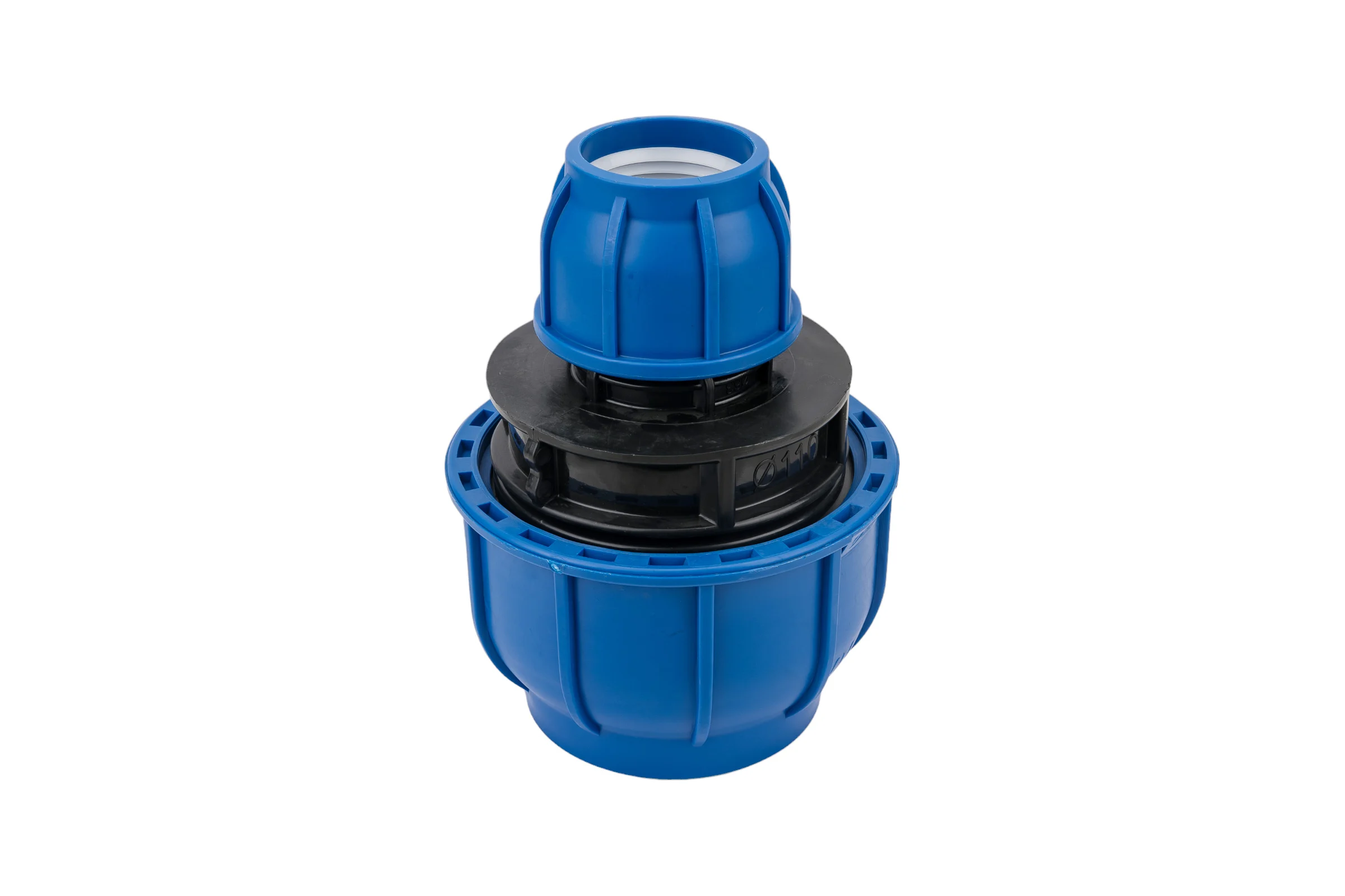 Компрессионная переxодная муфта TEBO ПНД 110x63 T-ПНД.М.0.110-63.CN
