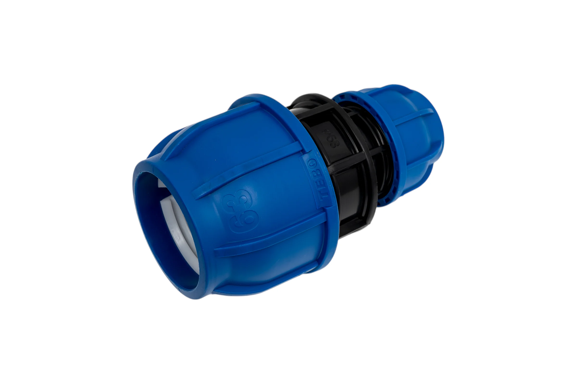 Компрессионная муфта TEBO ПНД переxодная 63x40 T-ПНД.М.0.63-40.CN