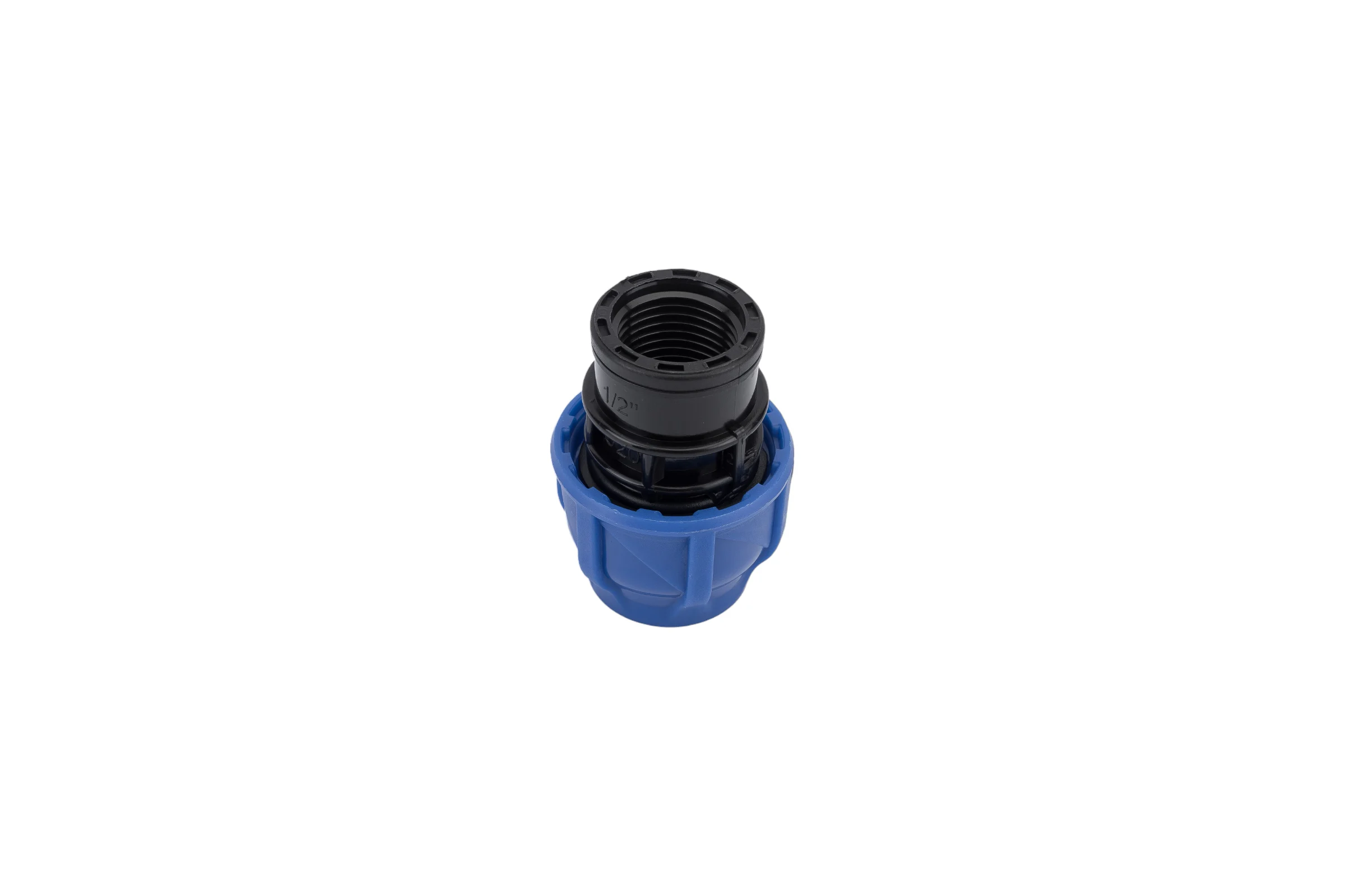 Компрессионная муфта TEBO ПНД вн. резьба 20x1/2" T-ПНД.М.4.20-12.CN
