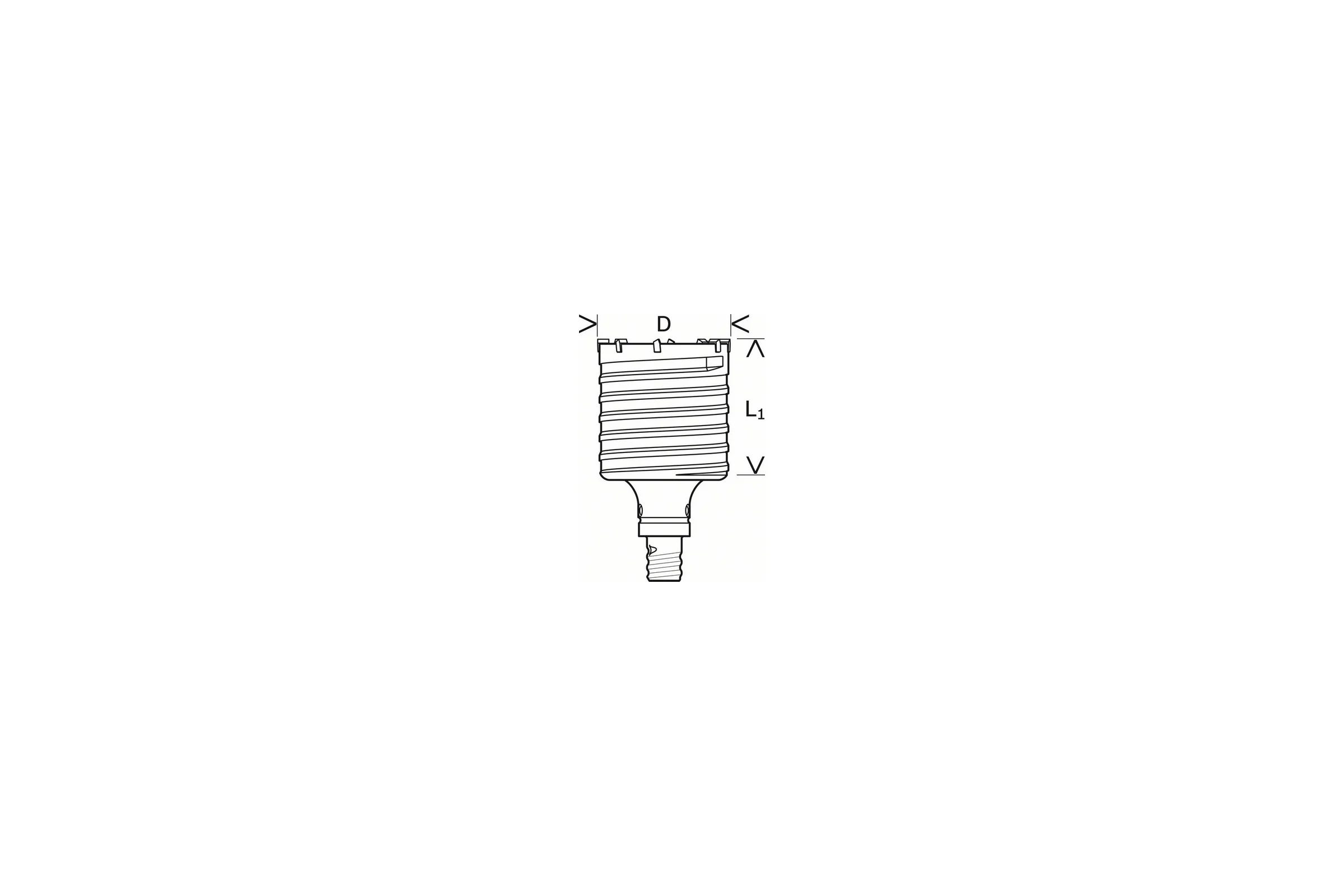Коронка буровая SDS-max (90x80x150 мм) Bosch 2608580523