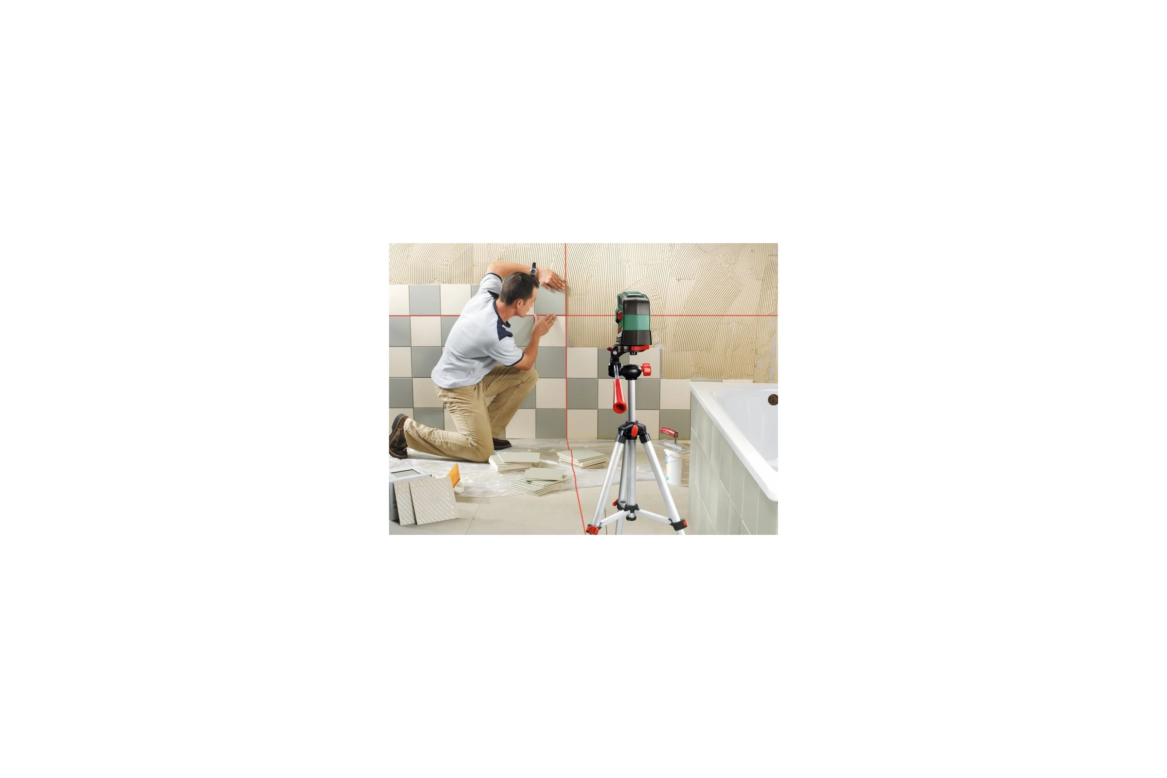 Линейный лазерный нивелир Bosch PCL 20 set 0.603.008.221