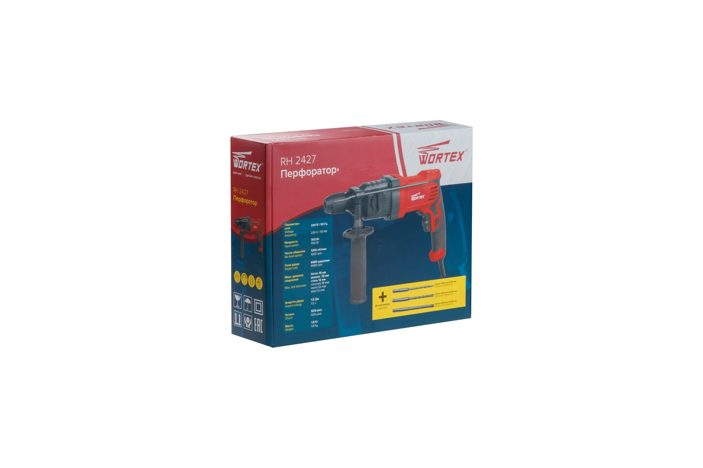 Перфоратор WORTEX RH 2427 RH242700025