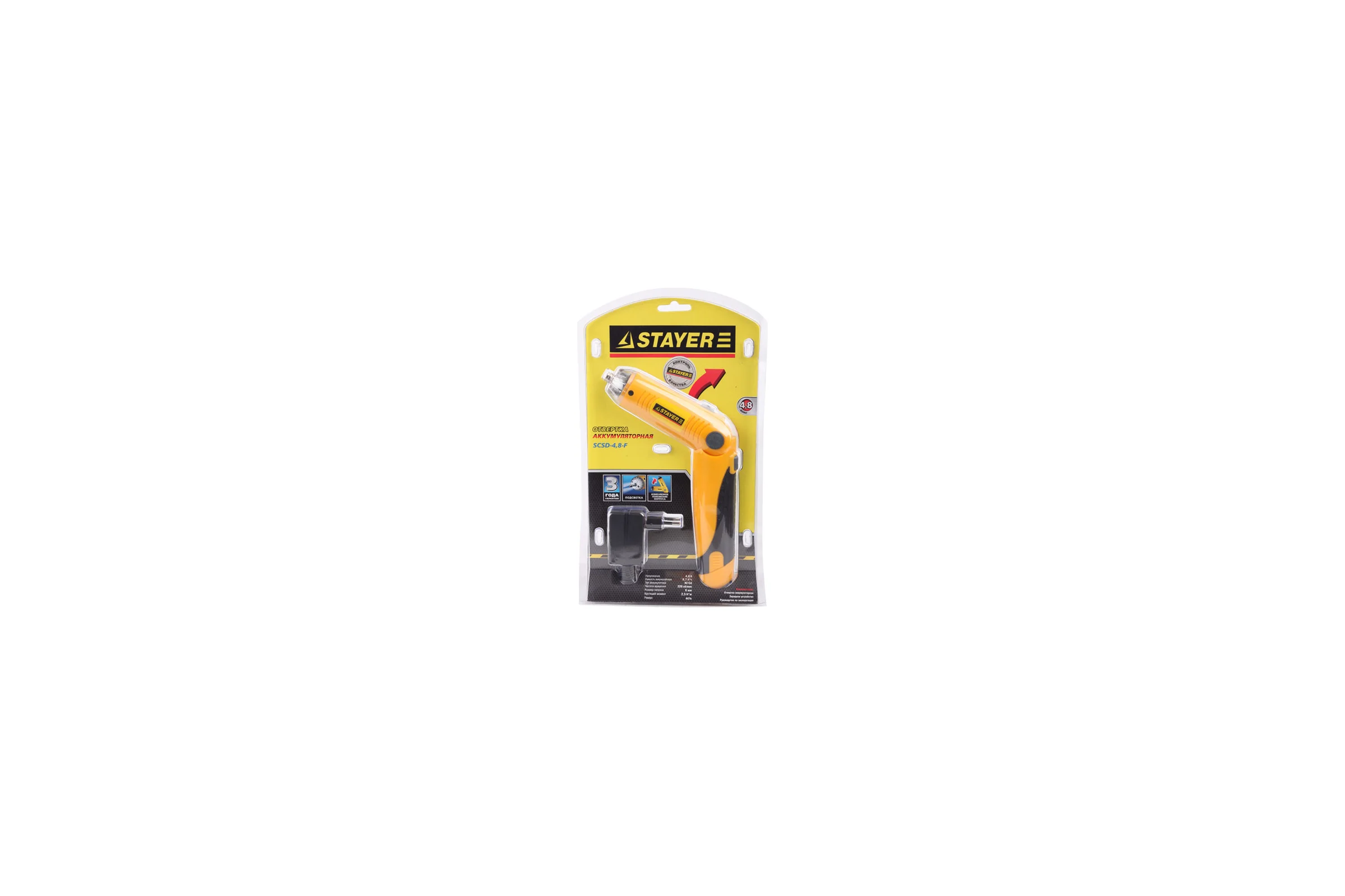 Аккумуляторная отвертка STAYER SCSD-4.8-F