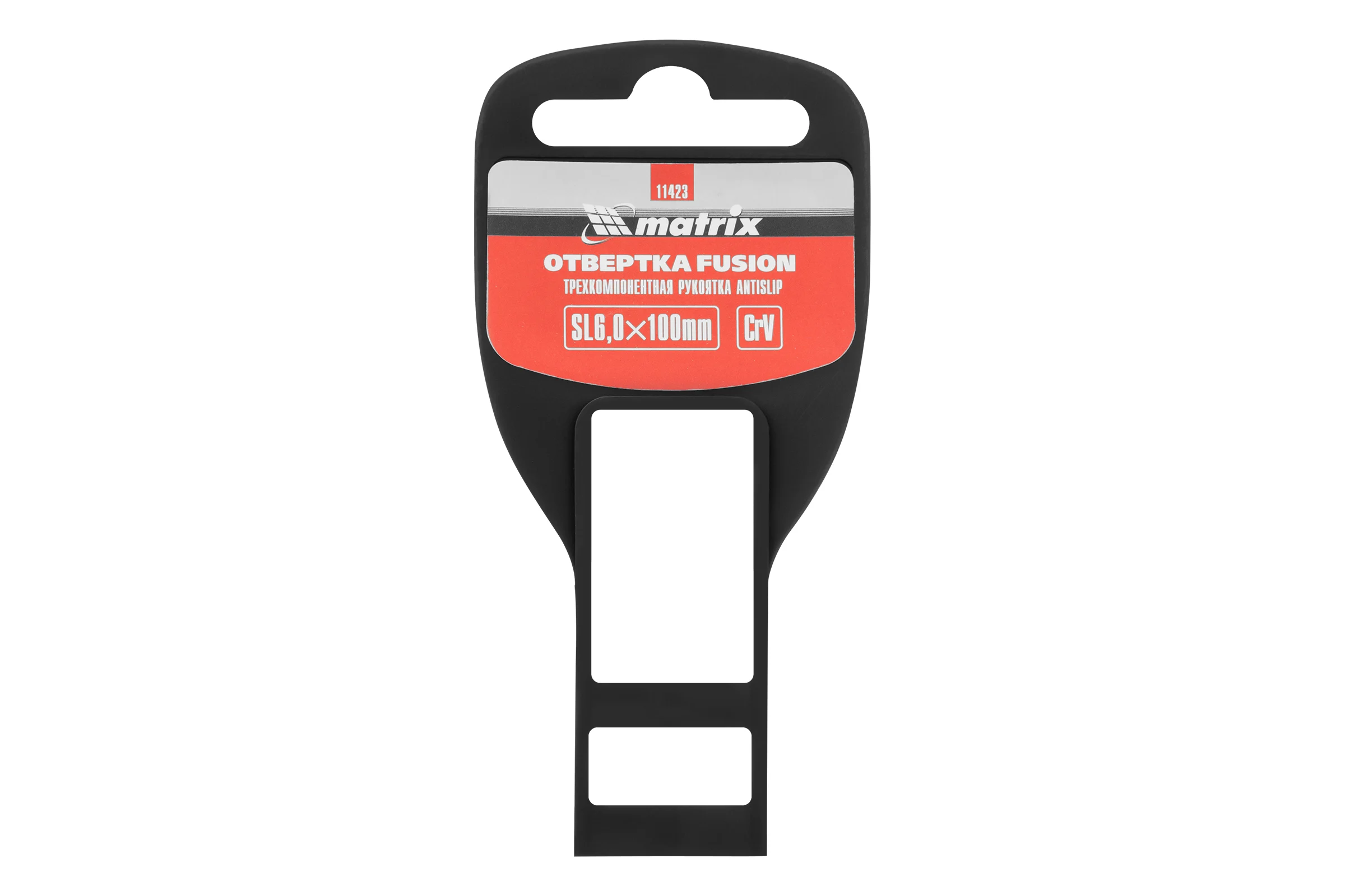 Отвертка SL6,0х100 мм MATRIX Fusion Anti slip 11423