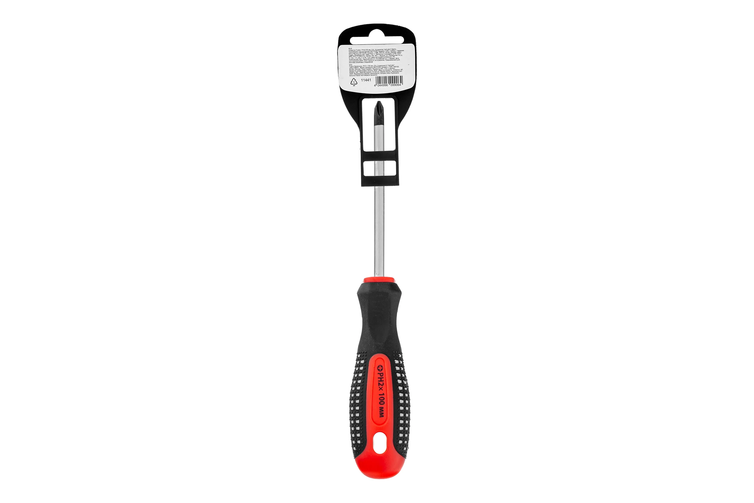 Отвертка Ph2х100 мм MATRIX Fusion anti slip 11441