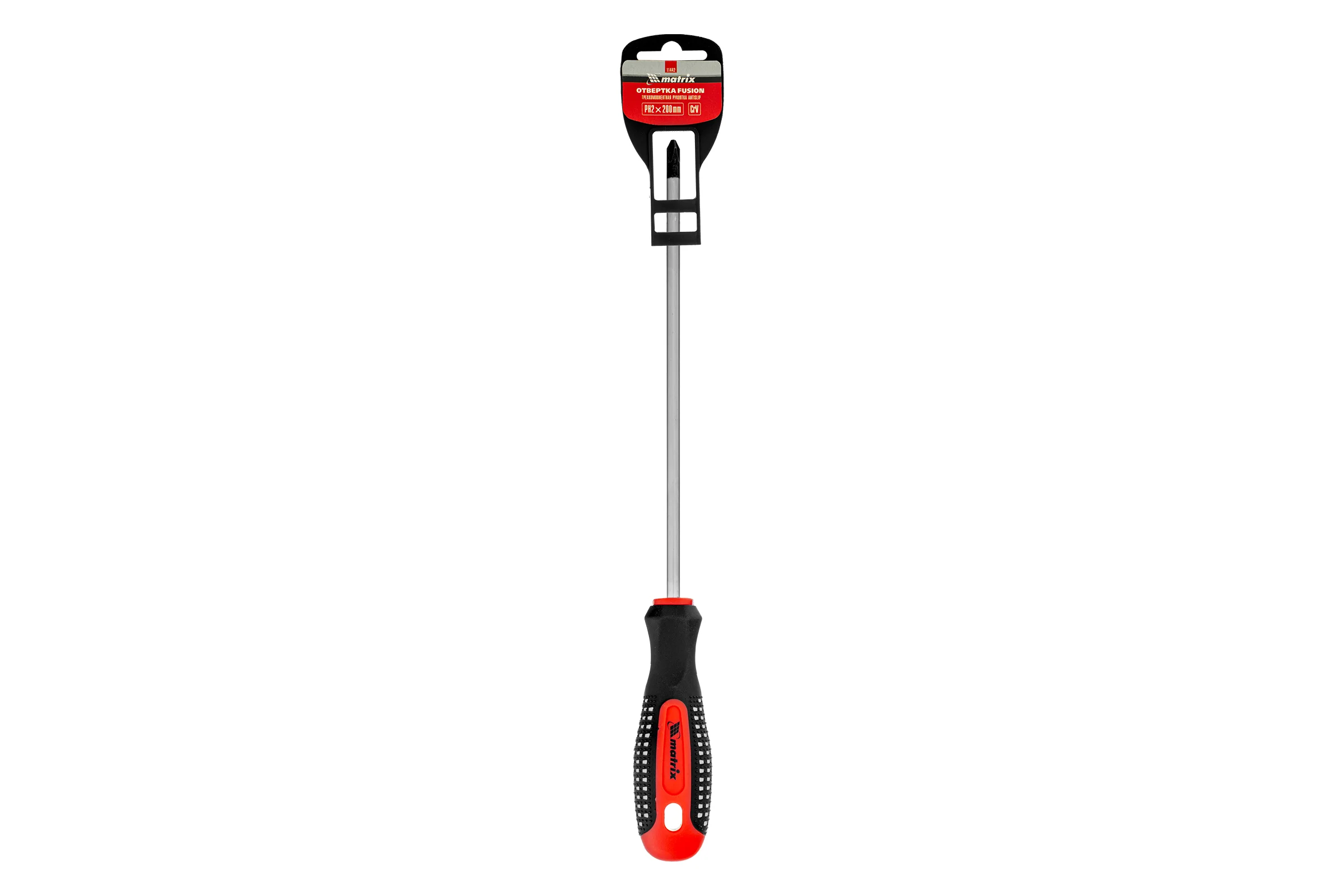 Отвертка Ph2х200 мм MATRIX Fusion anti slip 11442