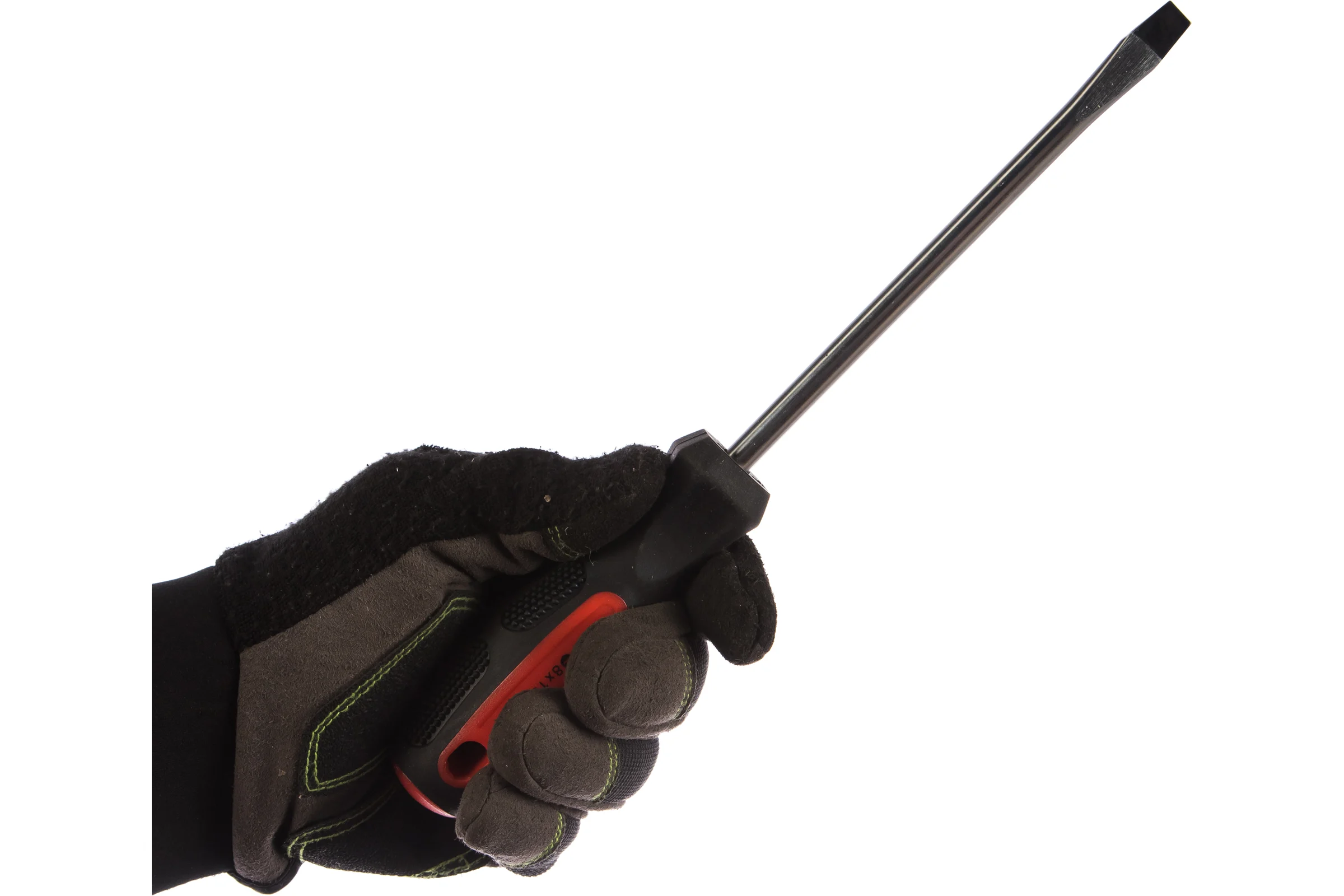 Отвертка MATRIX Anti-Slip, SL8,0x150 мм, CrV, двухкомп. рукоятка// 12226