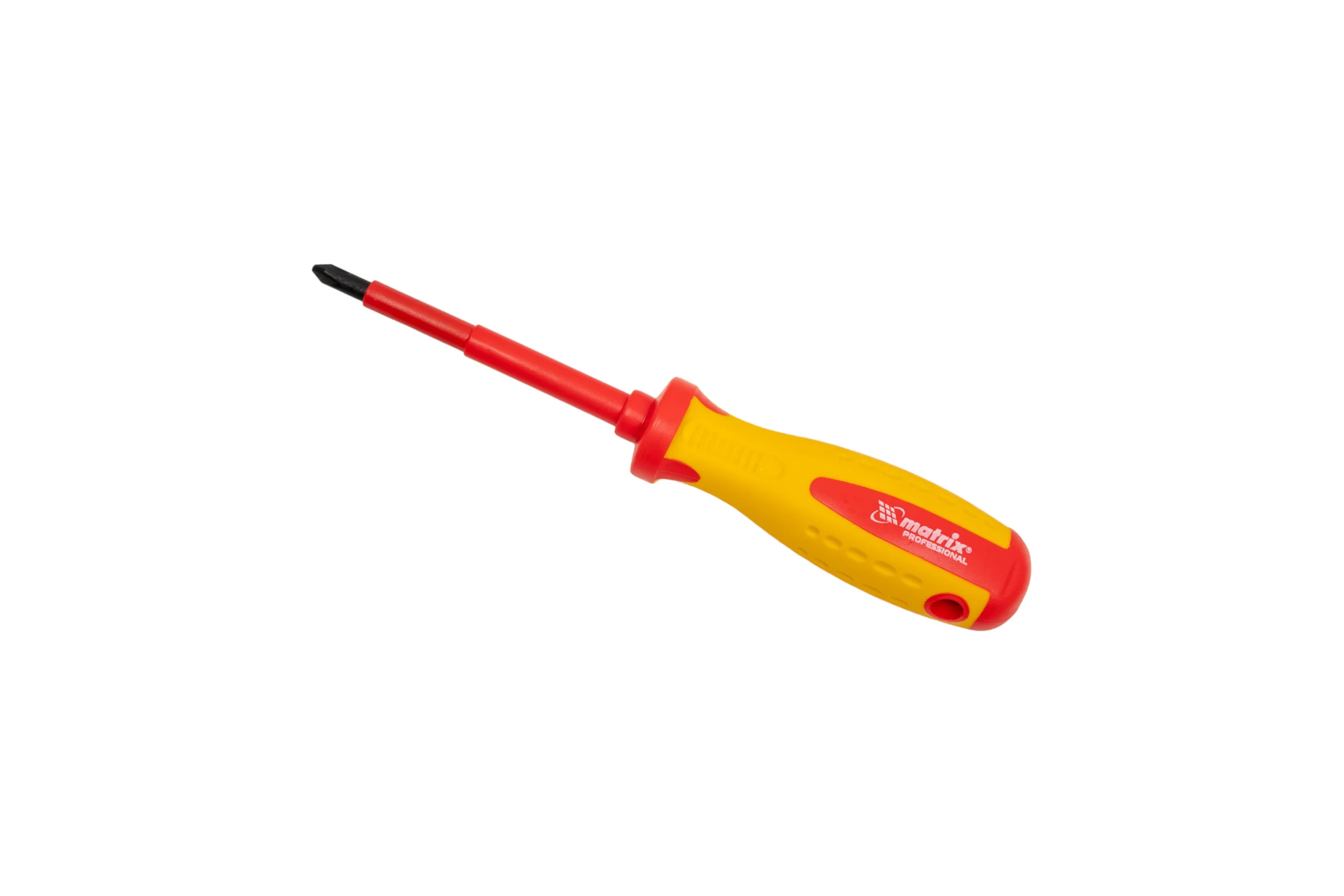 Диэлектрическая отвертка Insulated Ph2x100 мм MATRIX CrMo, до 1000 В PROFESSIONAL 12928