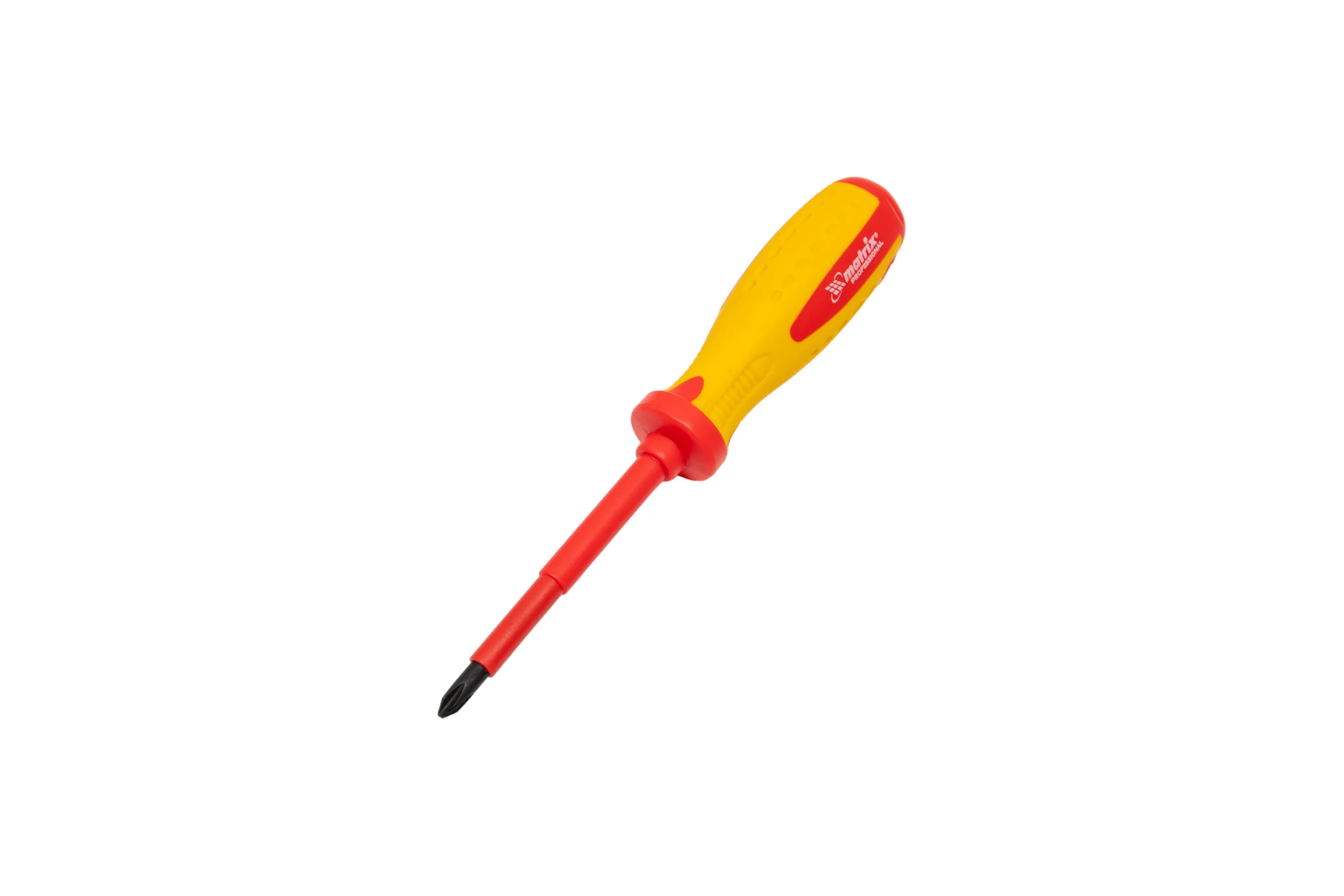 Диэлектрическая отвертка Insulated Ph2x100 мм MATRIX CrMo, до 1000 В PROFESSIONAL 12928