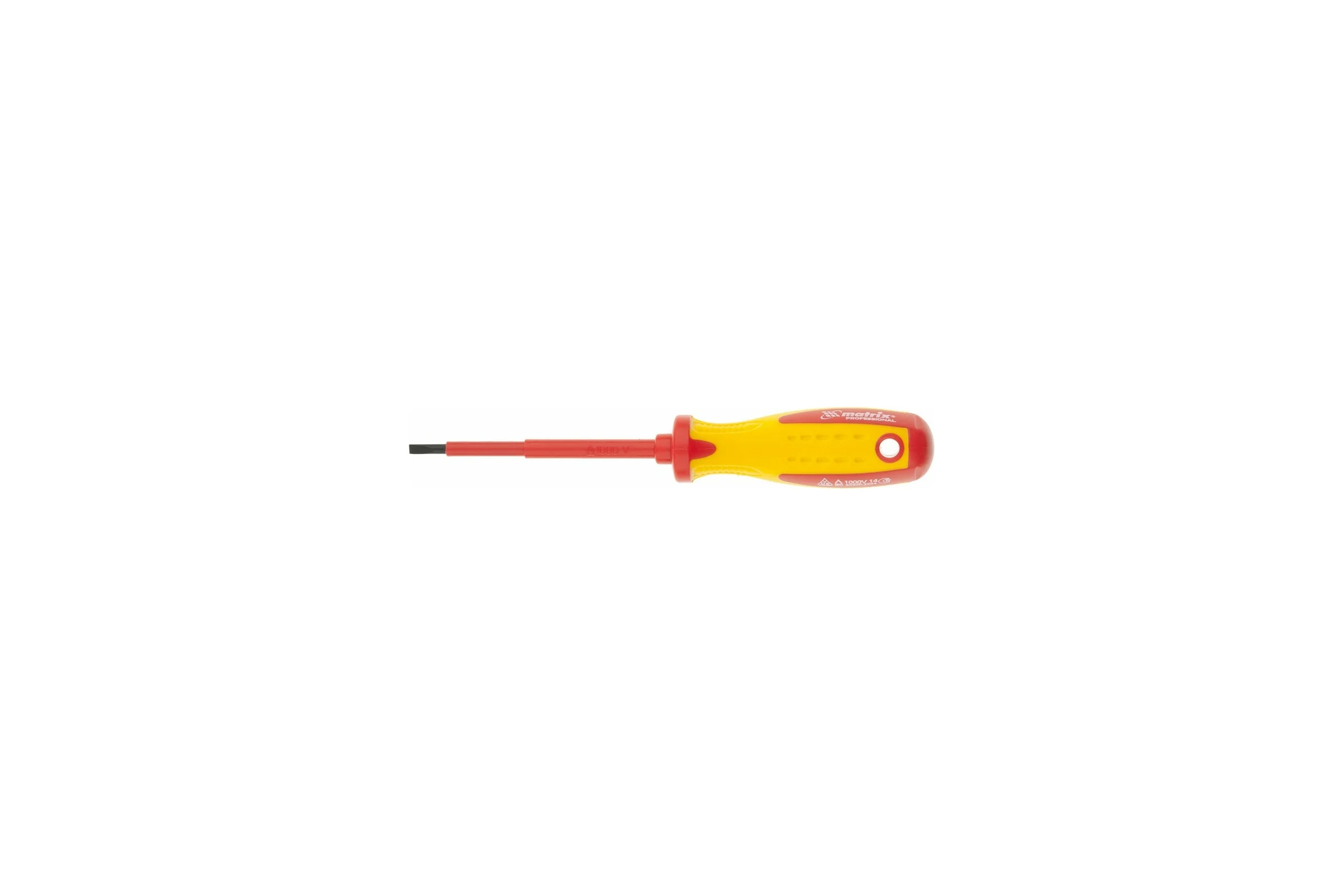 Отвертка Insulated SL3,0x80 мм MATRIX CrMo, до 1000 В, двухкомп. рукоятка// PROFESSIONAL 12914
