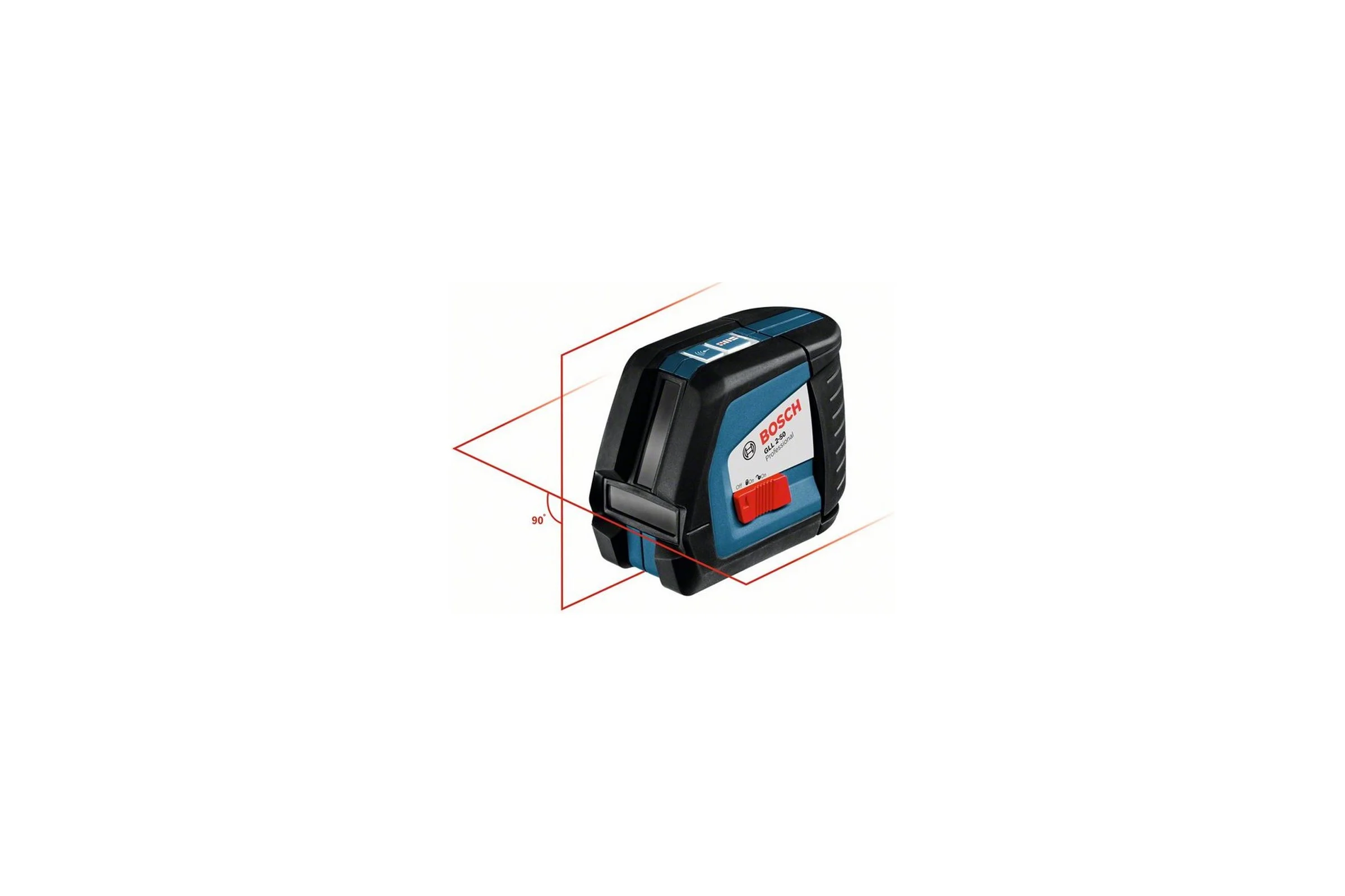 Линейный лазерный нивелир Bosch GLL 2-50 + настенное крепление BM1 + приемник LR2 0.601.063.107