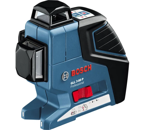 Линейный лазерный нивелир Bosch GLL 3-80 P + настенное крепление BM1 0.601.063.307