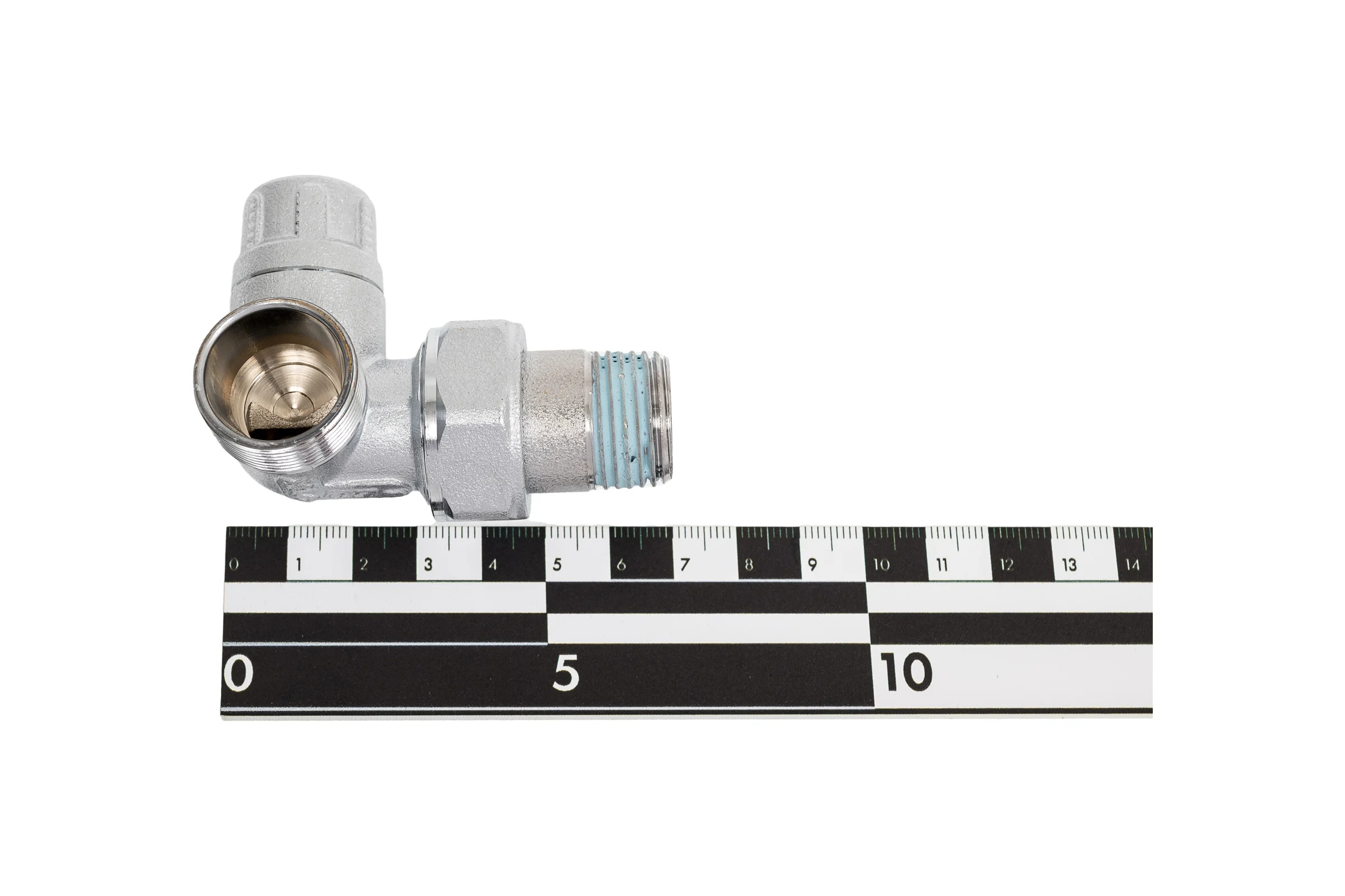 Запорный трехосевой левосторонний вентиль FAR 1/2" М24x19 FV 1117 C12