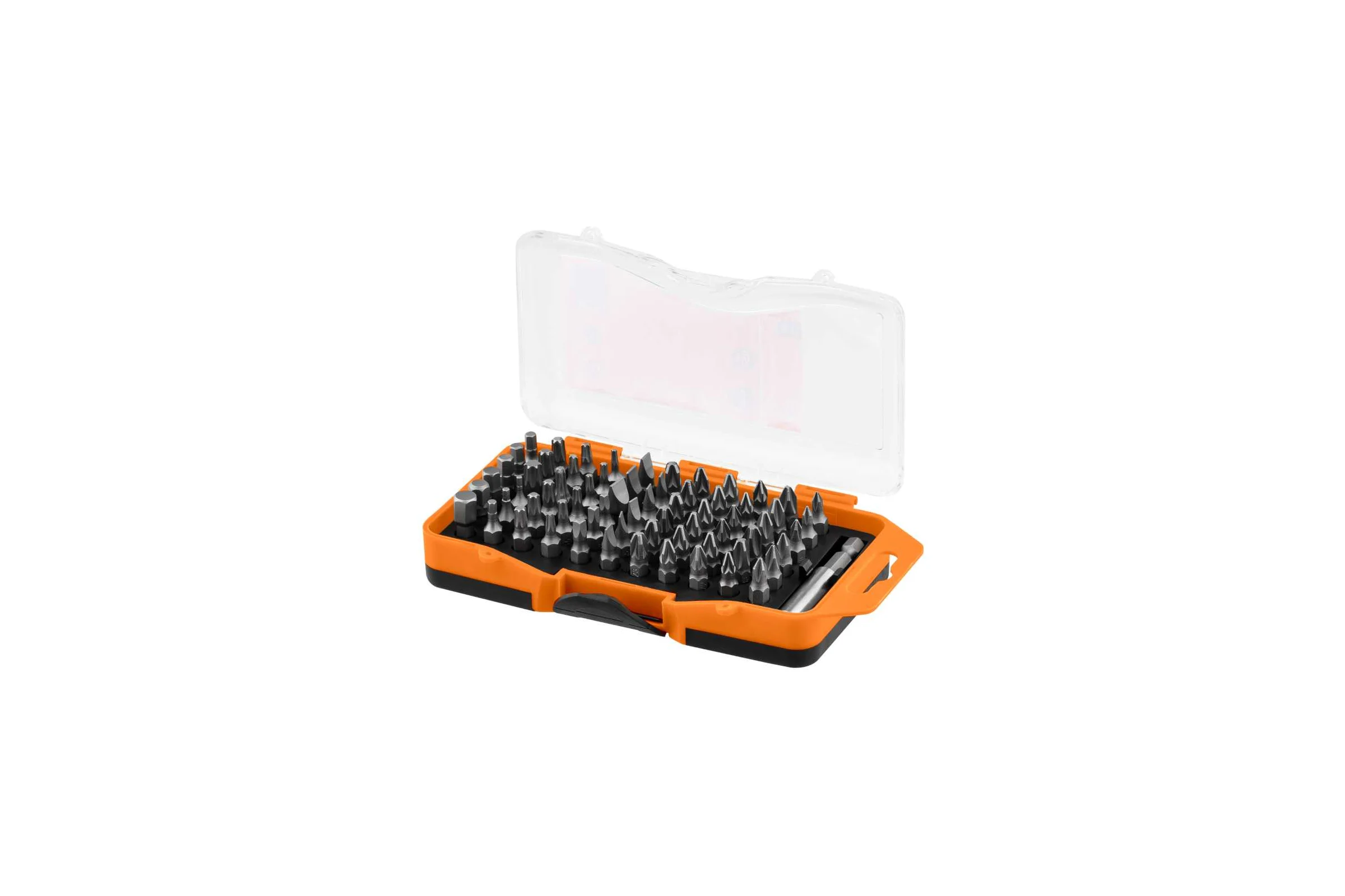 Набор бит №4; SL, PH, PZ, HEX, TORX, SQ, удлинитель, сталь CR-V, в пластиковом держателе, TDM ELECTRIC «Алмаз» SQ1019-0104