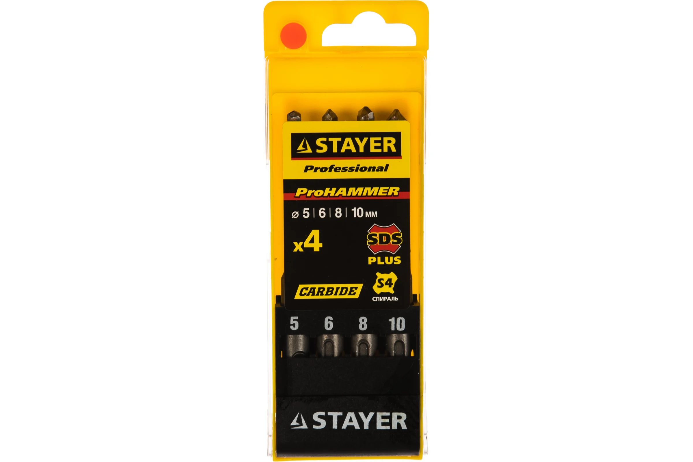 Набор буров (SDS-plus; 4 шт.) по бетону STAYER 2930-H4