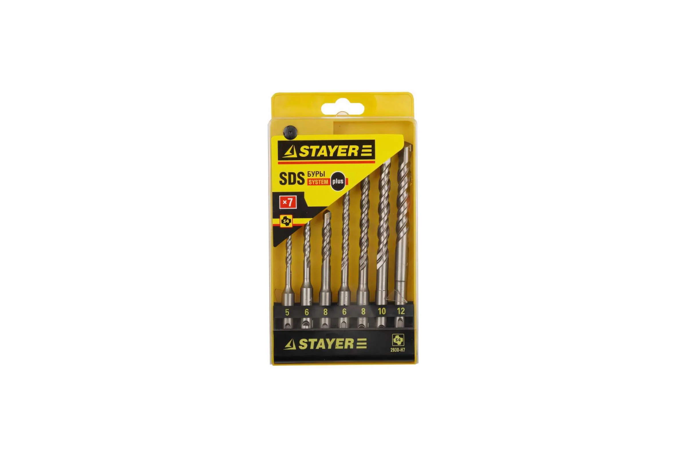 Набор буров (SDS-plus; 7 шт.) по бетону STAYER 2930-H7