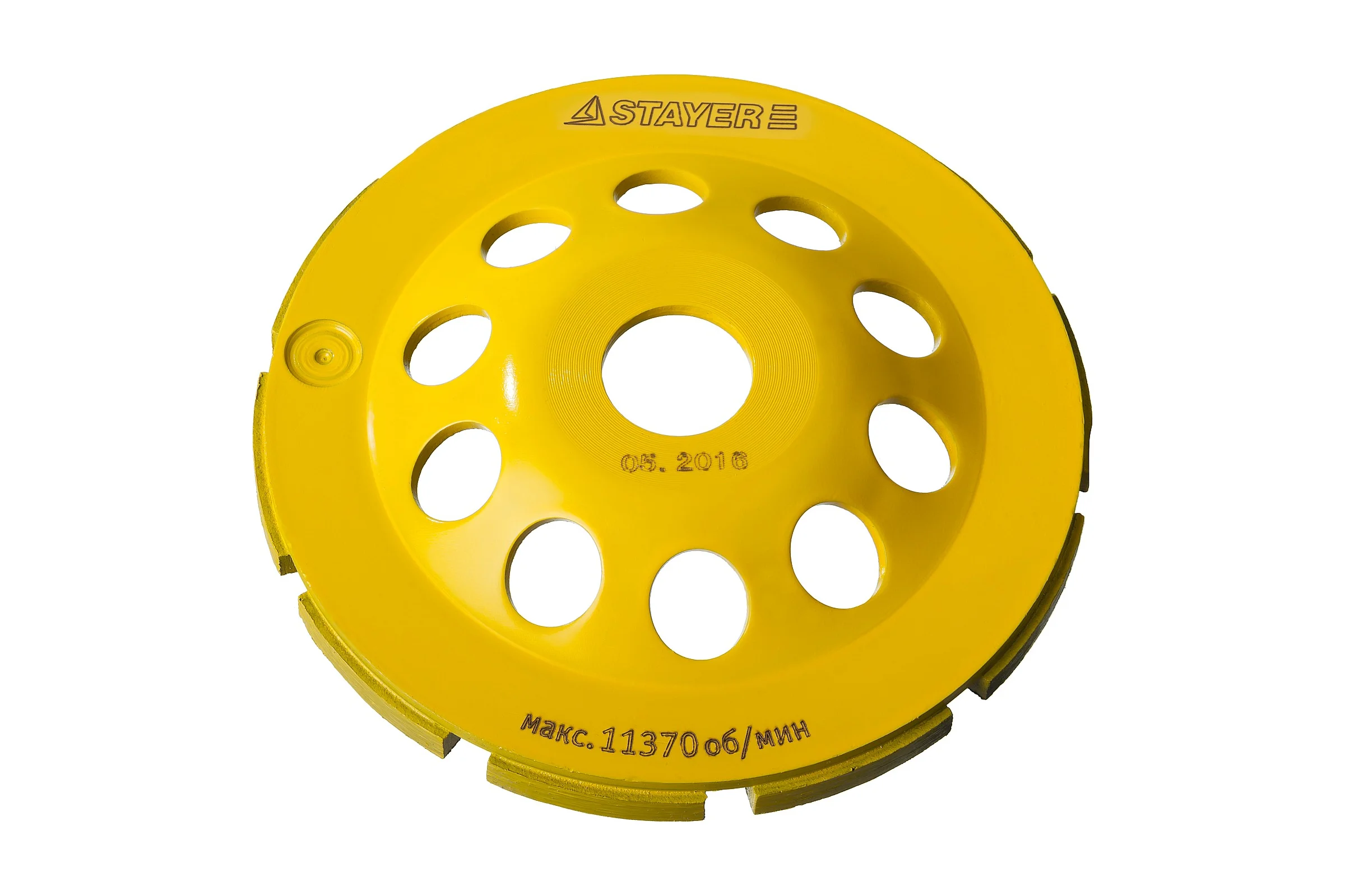 Алмазная сегментная однорядная чашка STAYER Single, 125мм 33382-125