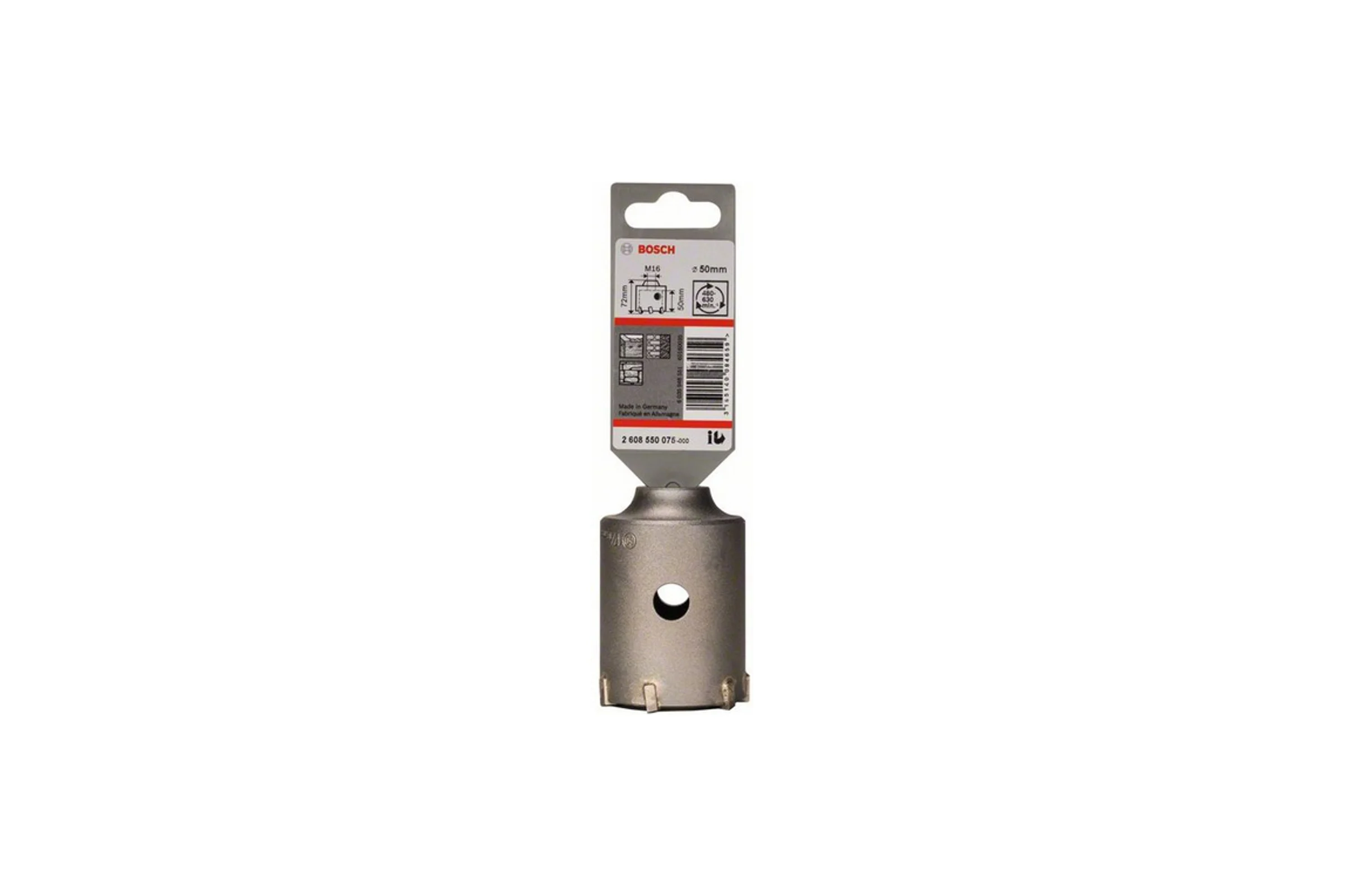 Коронка полая по бетону (50 мм) Bosch 2608550075