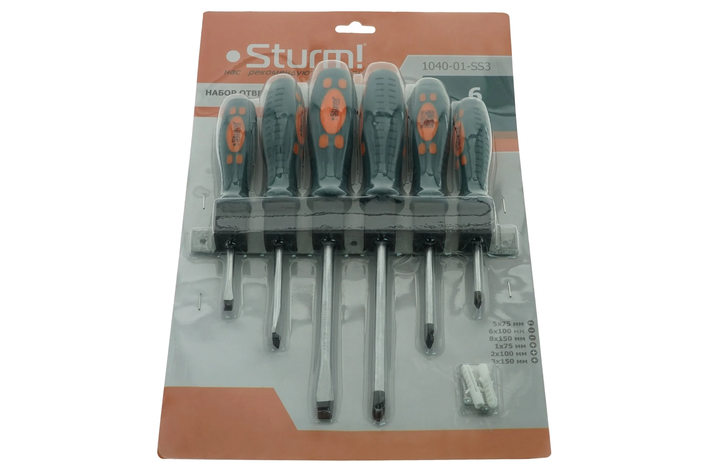 Набор отверток 6 штук Sturm 1040-01-SS3