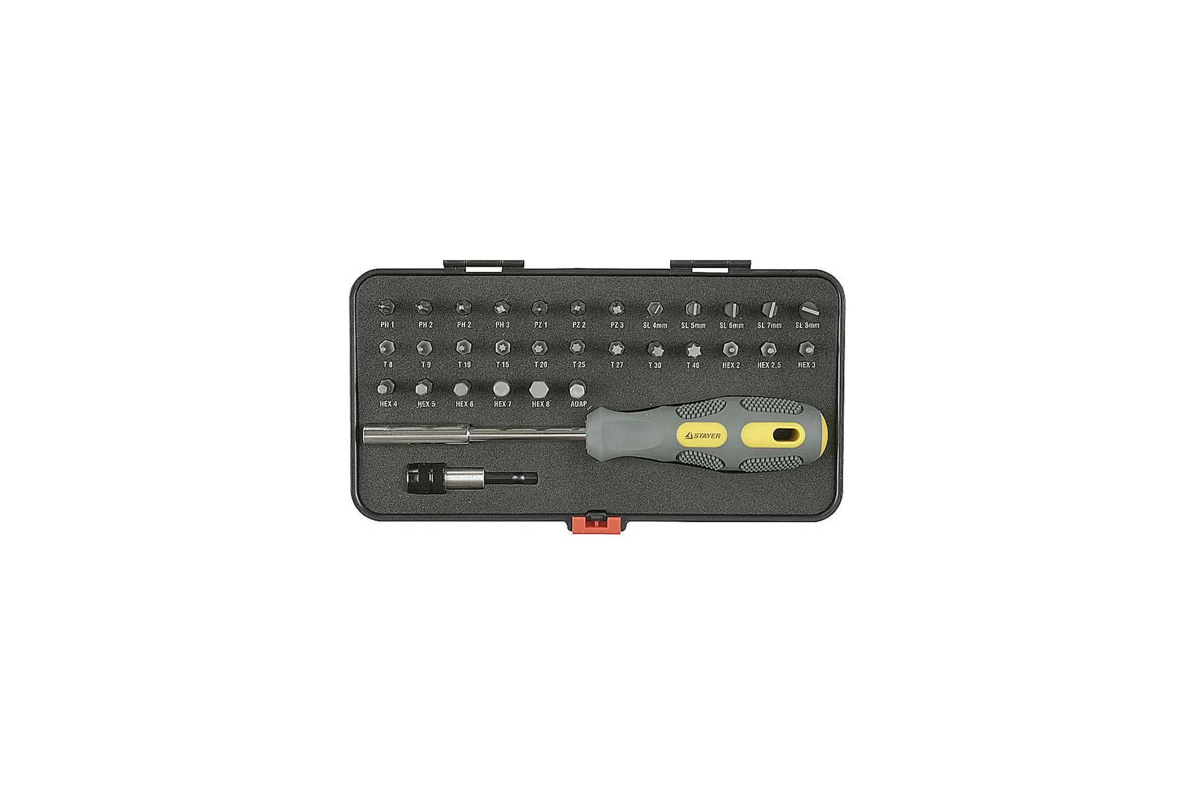 Отвертка MAX-GRIP в наборе с битами 32 предмета STAYER 25925-H32 G