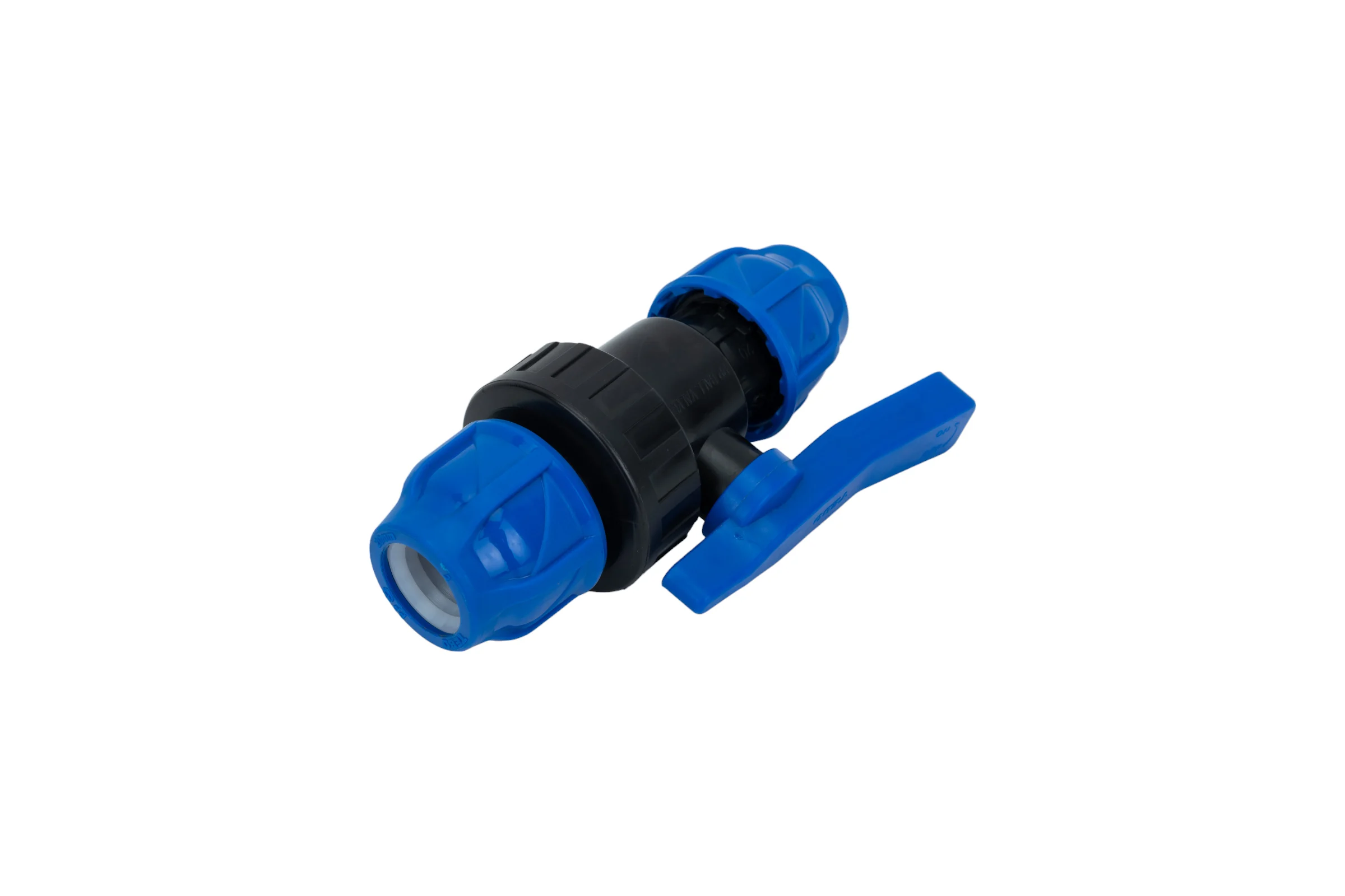 Компрессионный шаровой кран ПНД TEBO 20x20 T-ПНД.Кш.0.20-20.CN