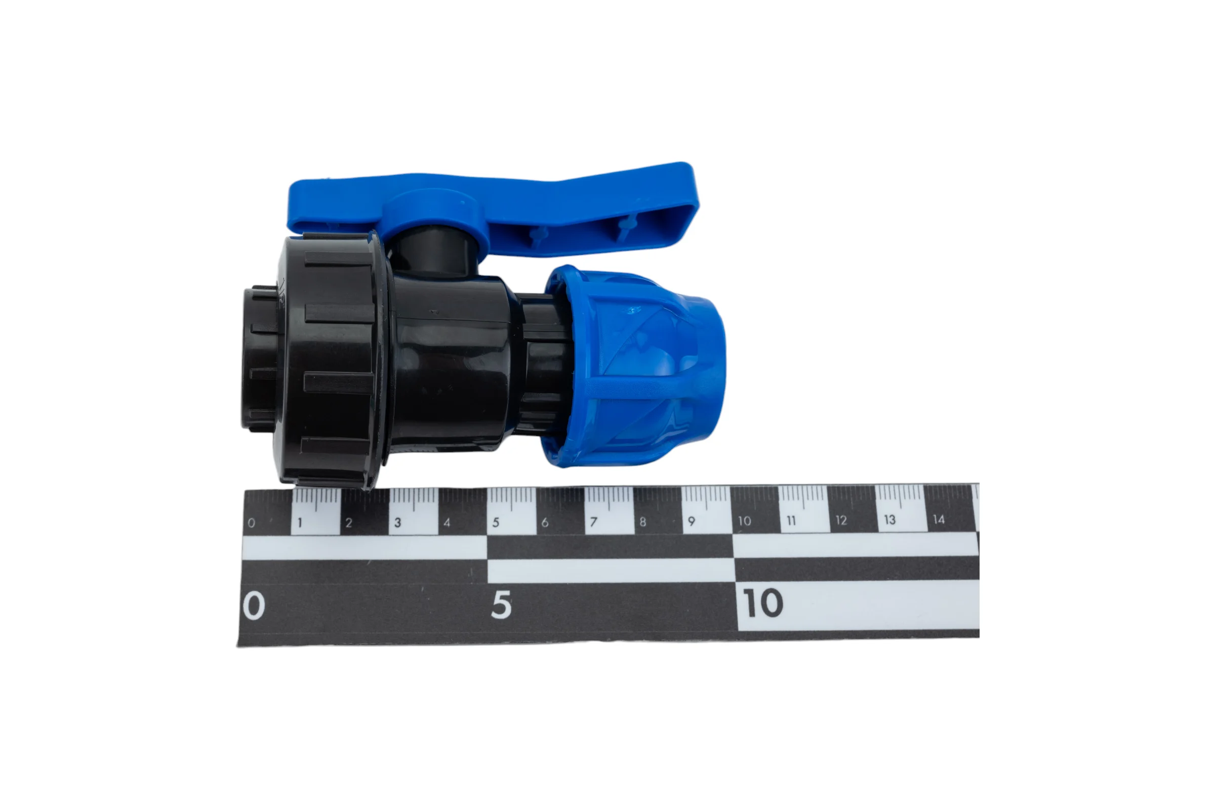 Кран шаровой компрессионный TEBO ПНД 20x1/2" вн. резьба T-ПНД.Кш.4.20-12.CN
