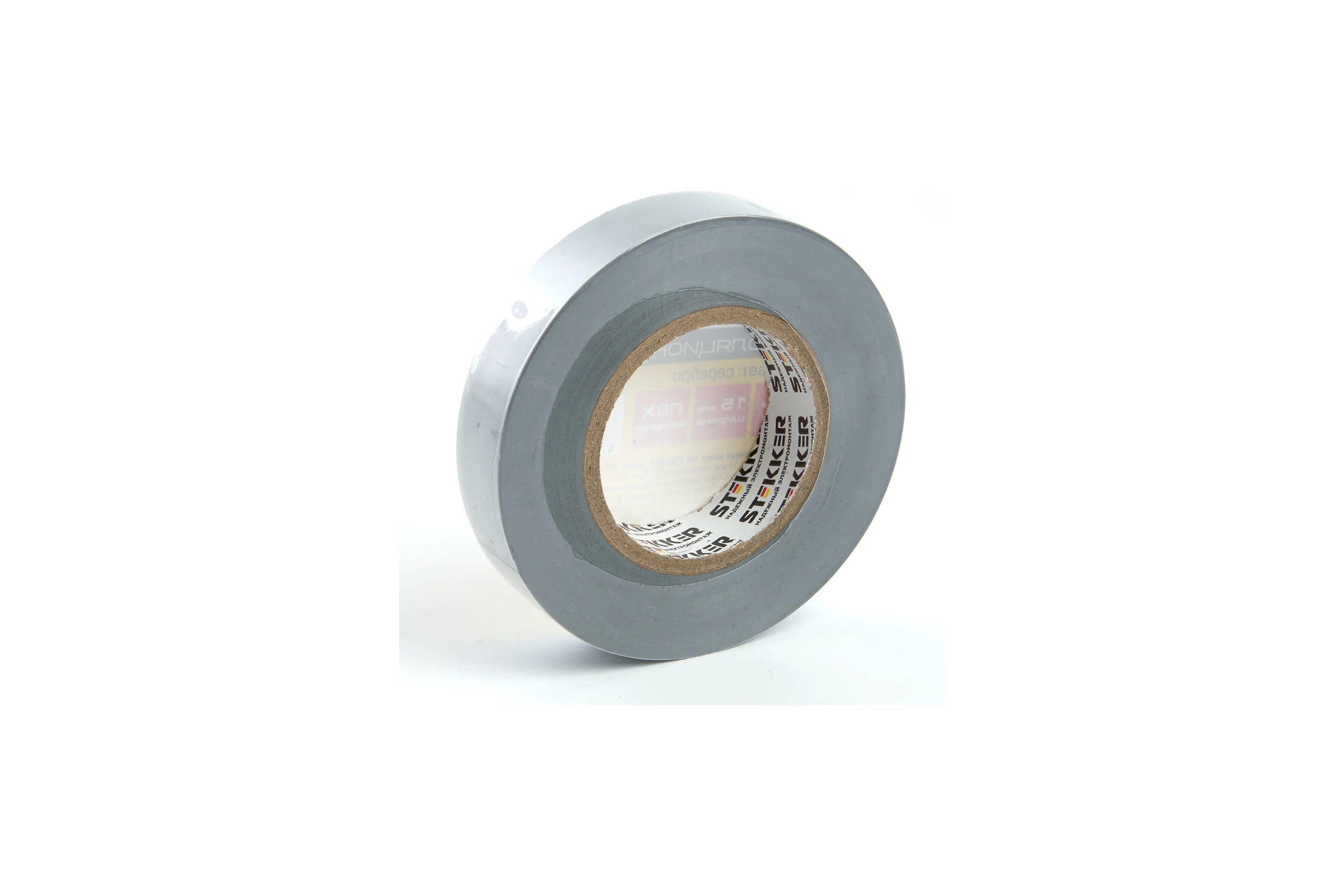 Изоляционная лента STEKKER intp01315-20 0,13x15 мм, 20 м, серебро 39905