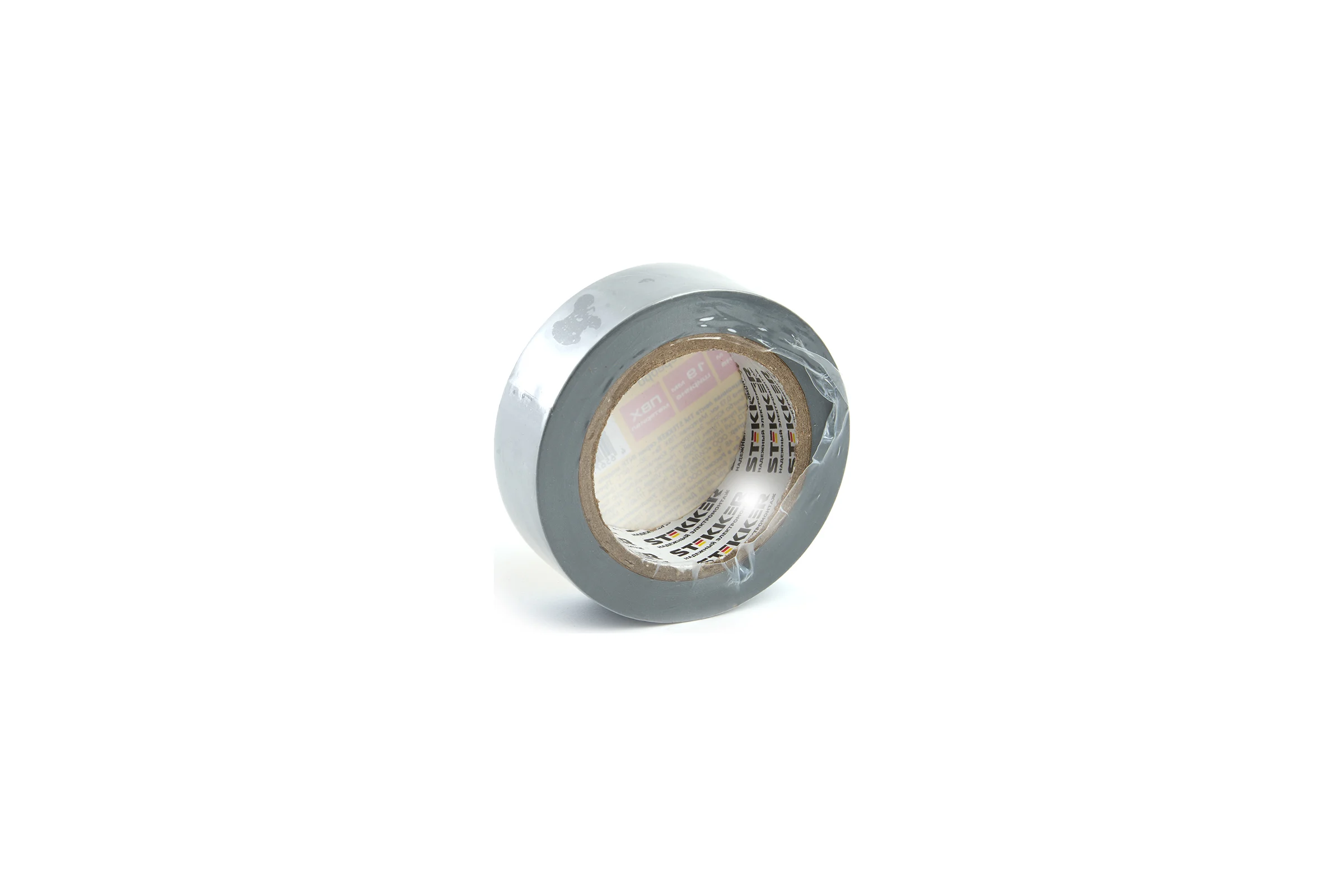 Изоляционная лента STEKKER intp01319-10 0,13x19 10 м, серебро 39908