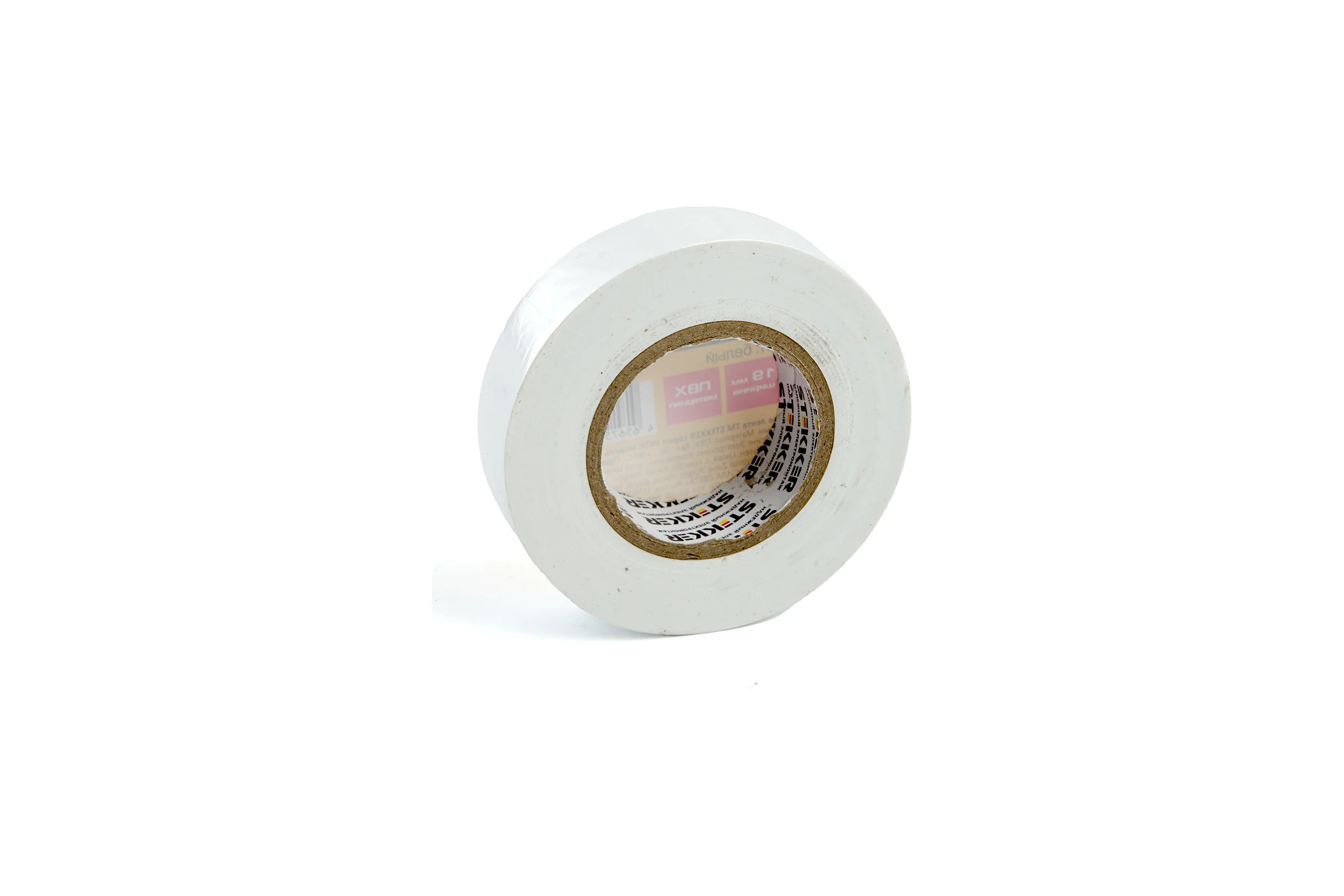 Изоляционная лента STEKKER intp01319-20 0,13x19 мм, 20 м, белая 39910