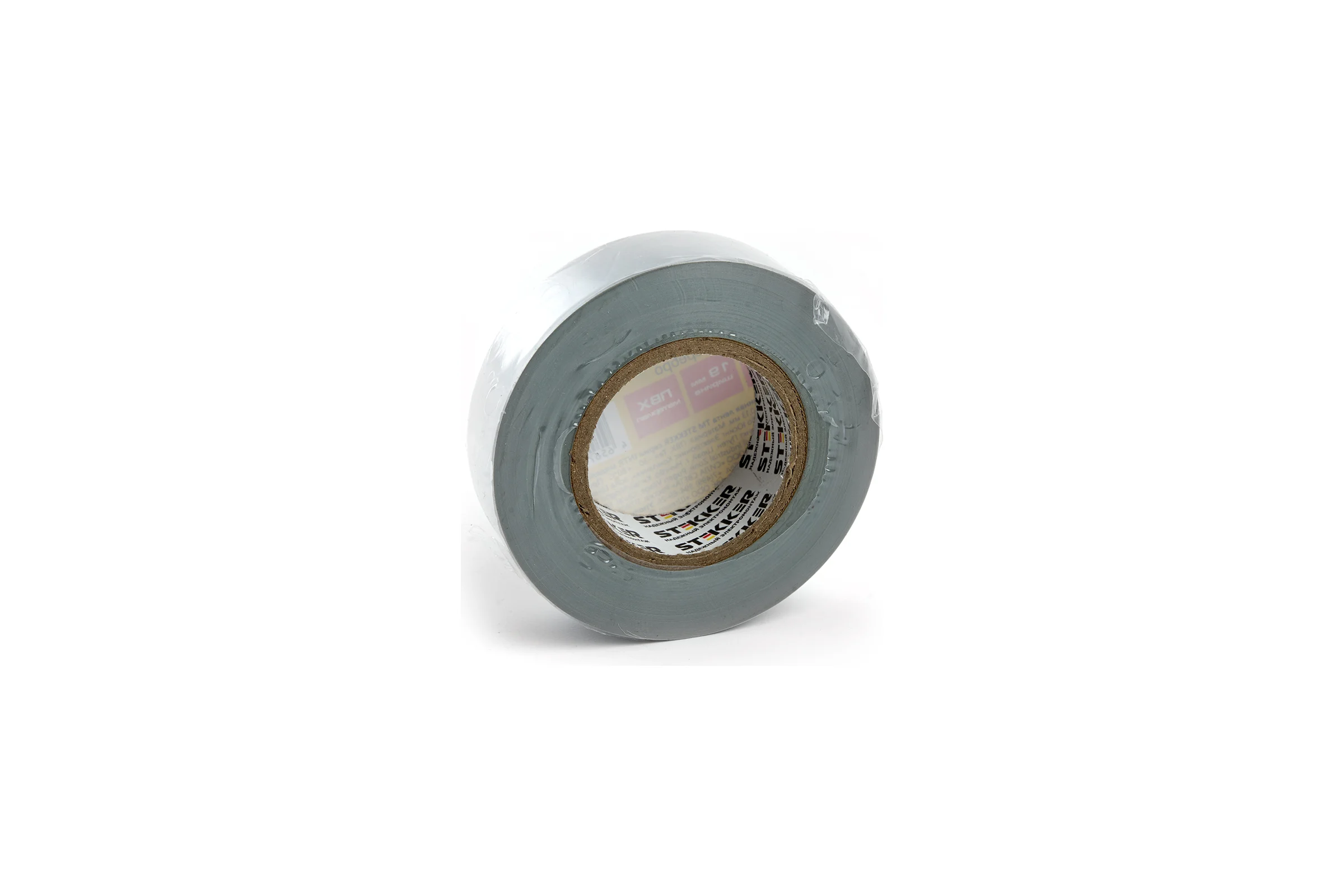 Изоляционная лента STEKKER intp01319-20 0,13x19 мм, 20 м, серебро 39911