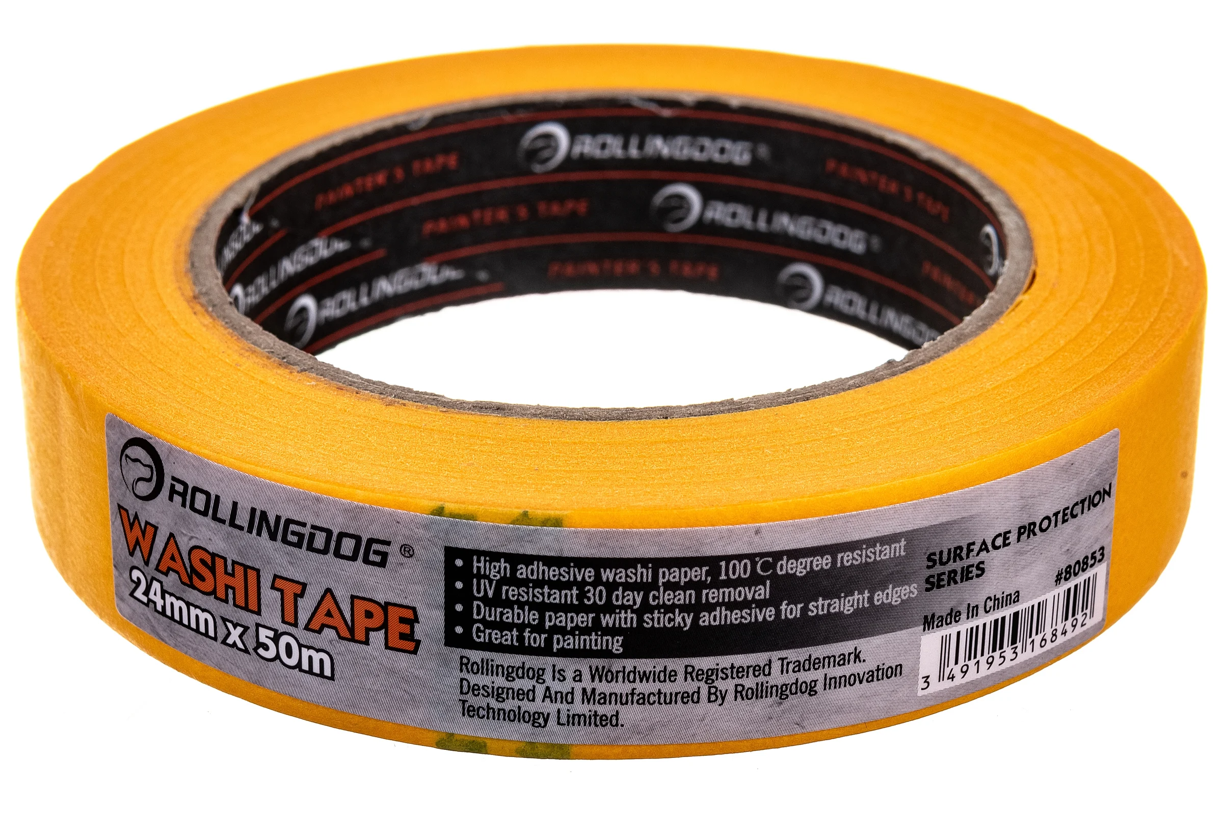 Малярная лента для четких границ Rollingdog Washi Tape 24 мм, 50 м 80853