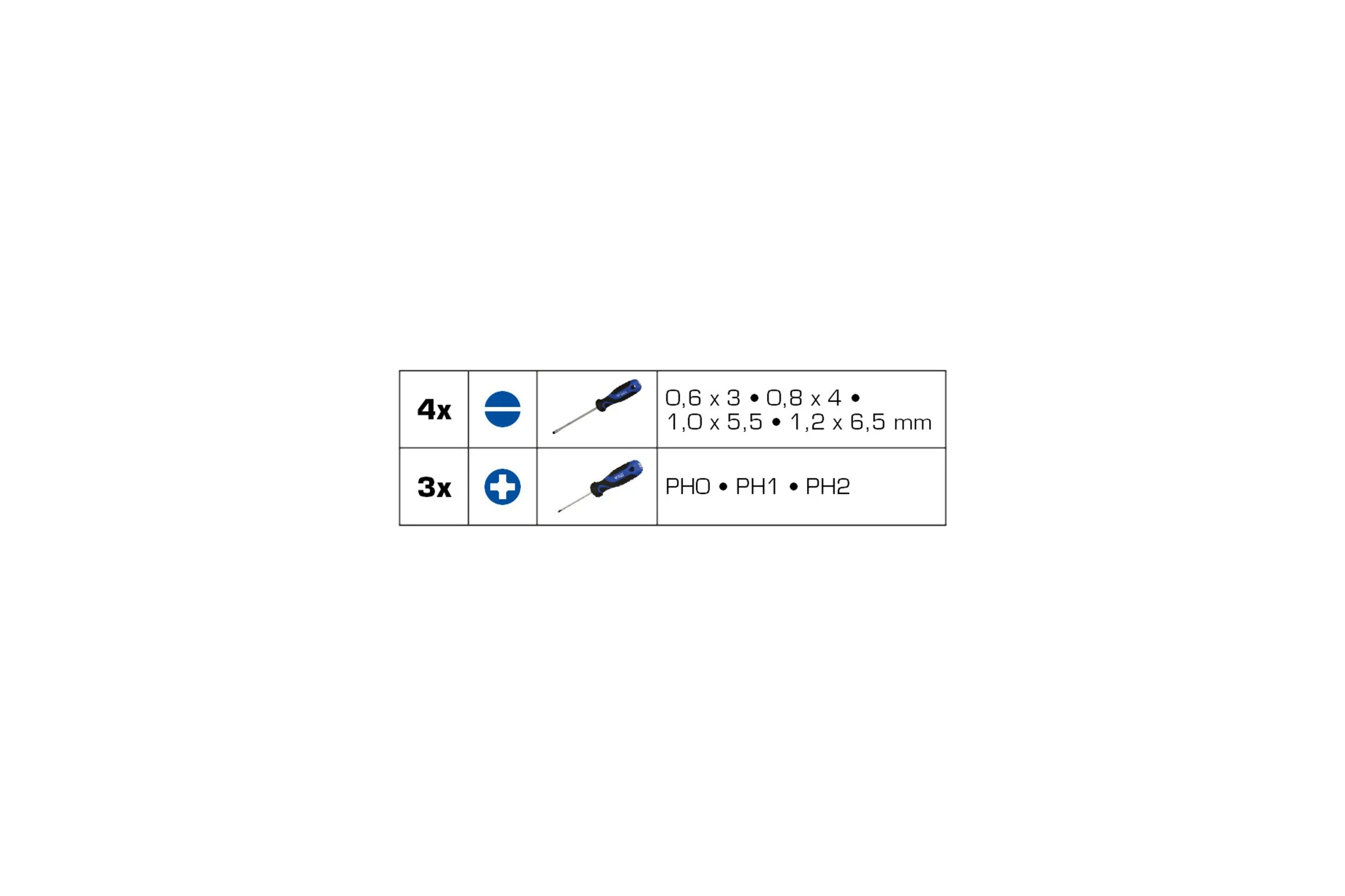 Набор отверток Brilliant Tools SL, РН, 7 шт. BT033007
