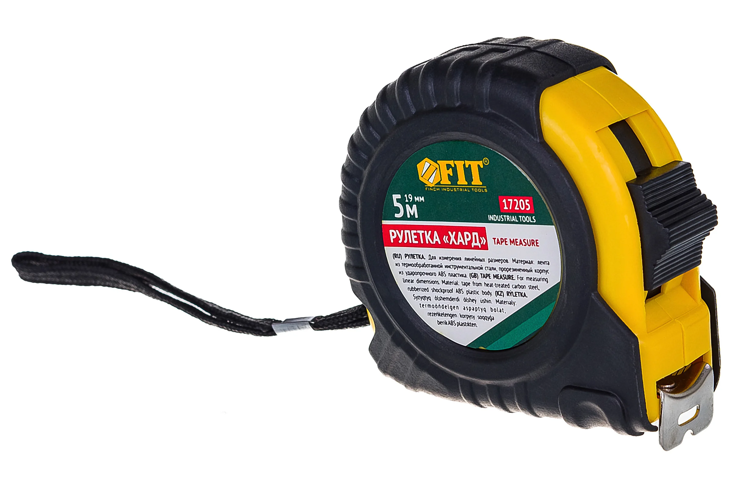 Рулетка Хард 5 м х 19 мм FIT 17205
