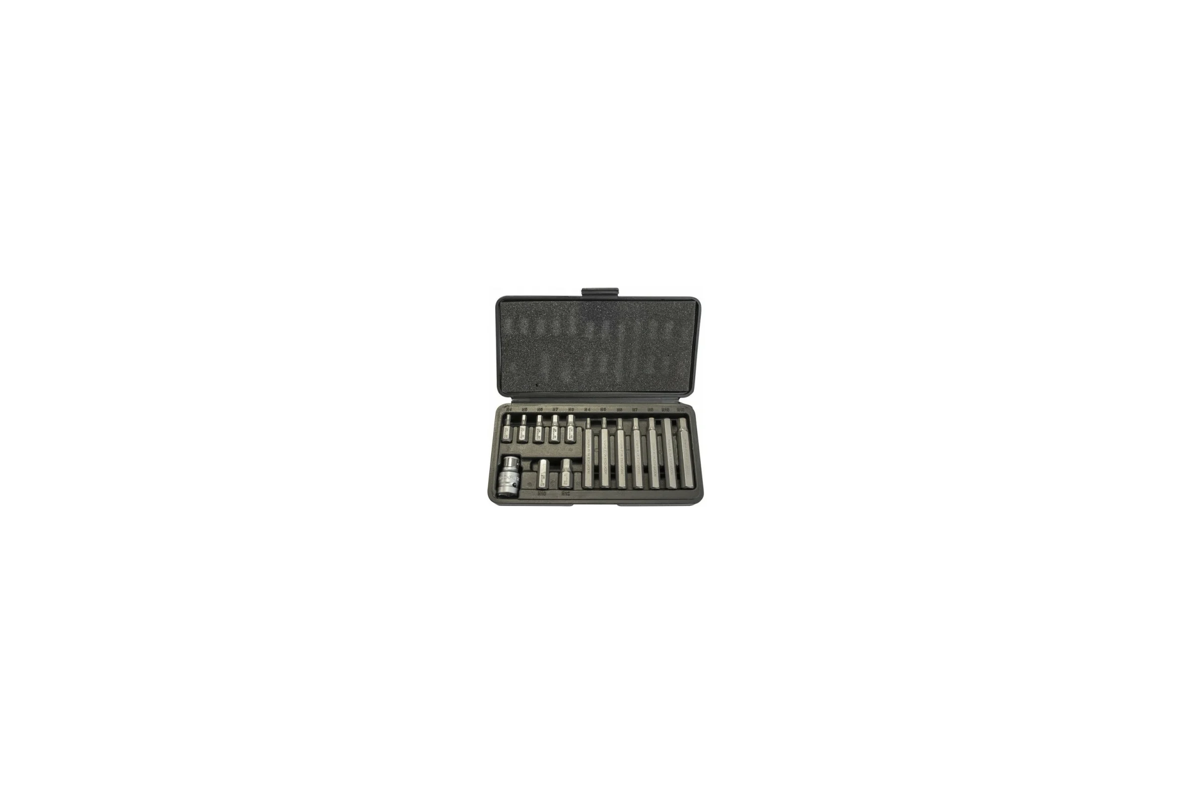 Набор бит с битодержателем (15 предметов; HEX; 1/2") ROCKFORCE RF-4155C