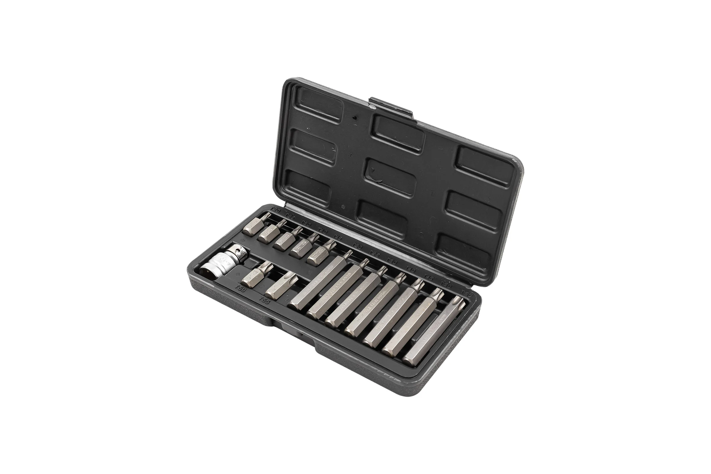 Набор бит TORX с битодержателем (15 предметов; 1/2"; в кейсе) Rockforce RF-4156/C/(27210)