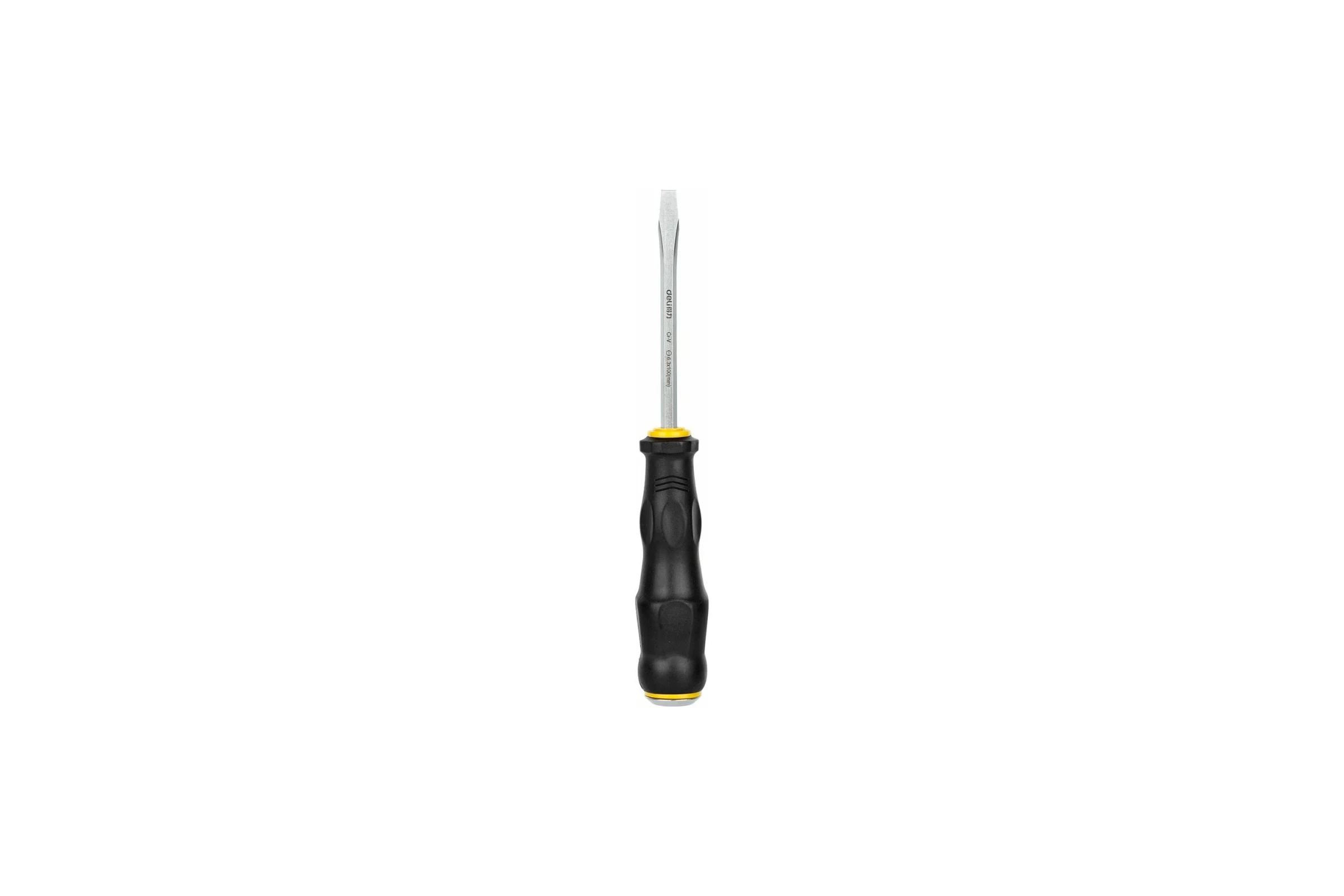 Ударная шлицевая отвертка DELI dl6270041 со сквозным хвостовиком, SL6x100 мм 104559