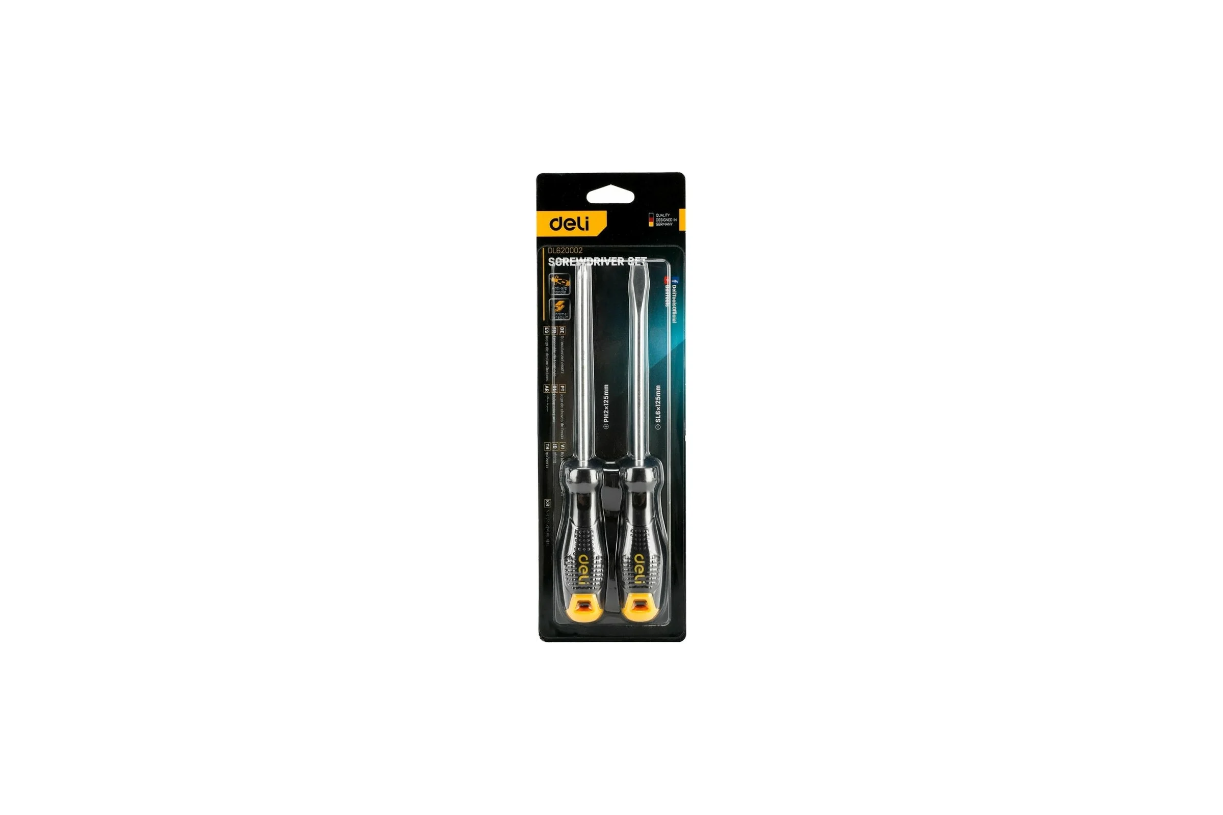 Набор отверток DELI dl620002 SL6x125, PH2x125 2 шт. 104545