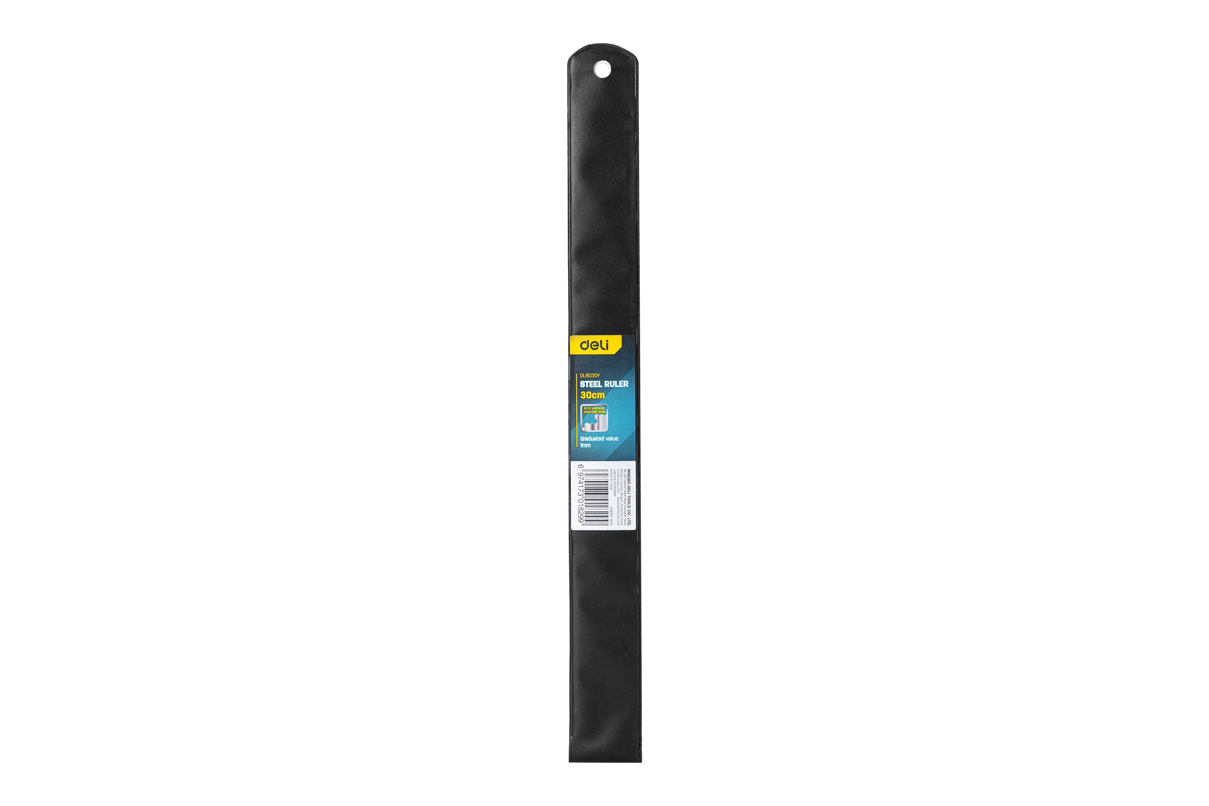 Стальная линейка DELI dl8030y 300 мм, нержавеющая сталь 104498