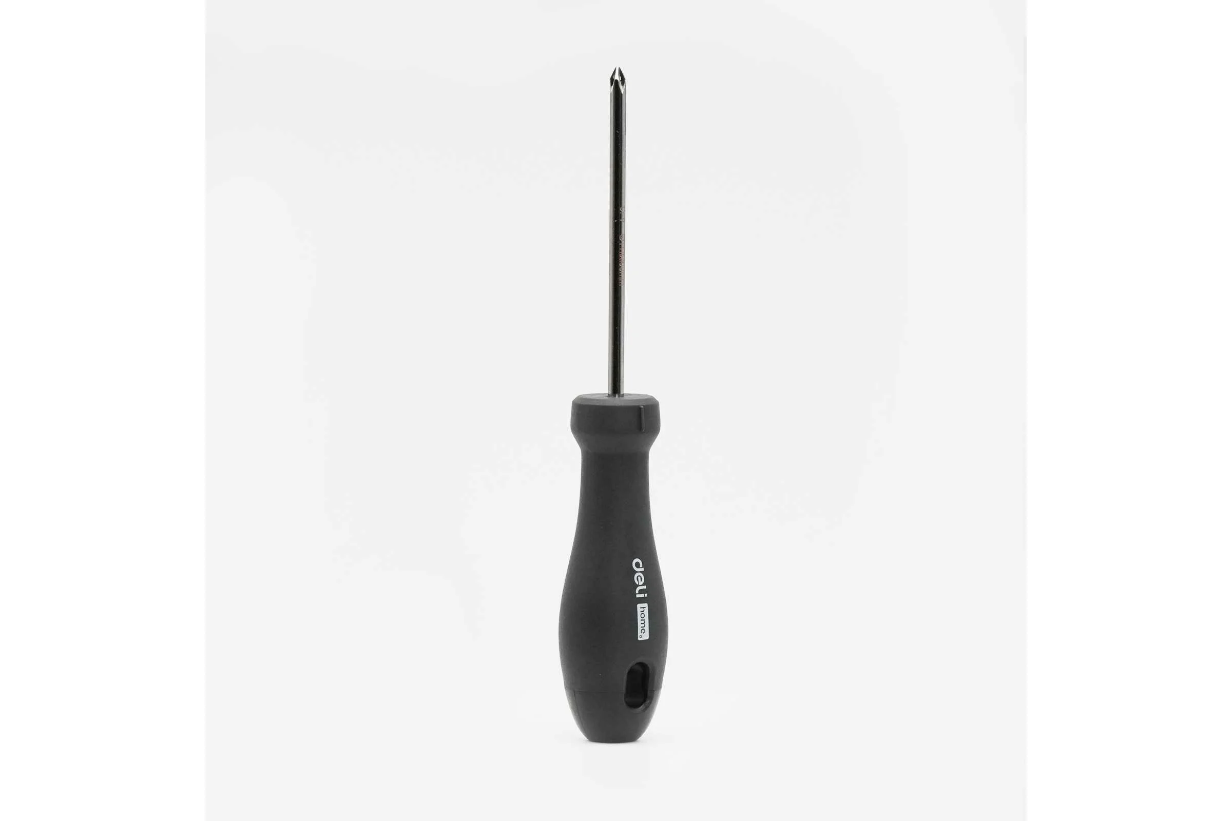 Крестовая отвертка DELI Home Series Black HT1205 PH1x100мм, Cr-V, Soft Touch рукоятка, подарочная упаковка, эксклюзивный дизайн 104607