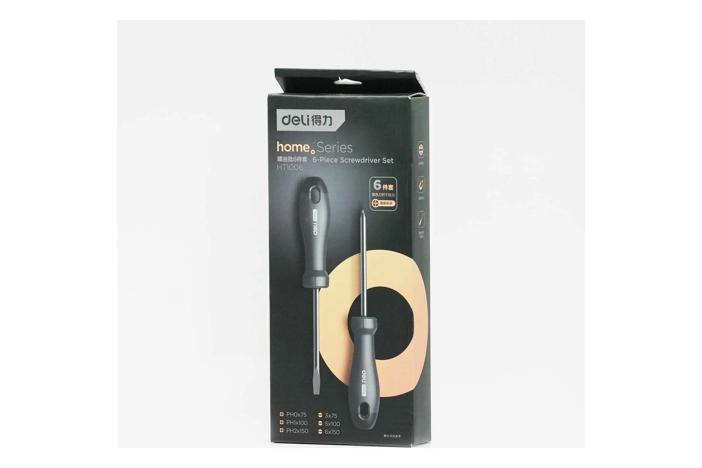 Набор отверток DELI Home Series Black HT1006 6 шт. 104596