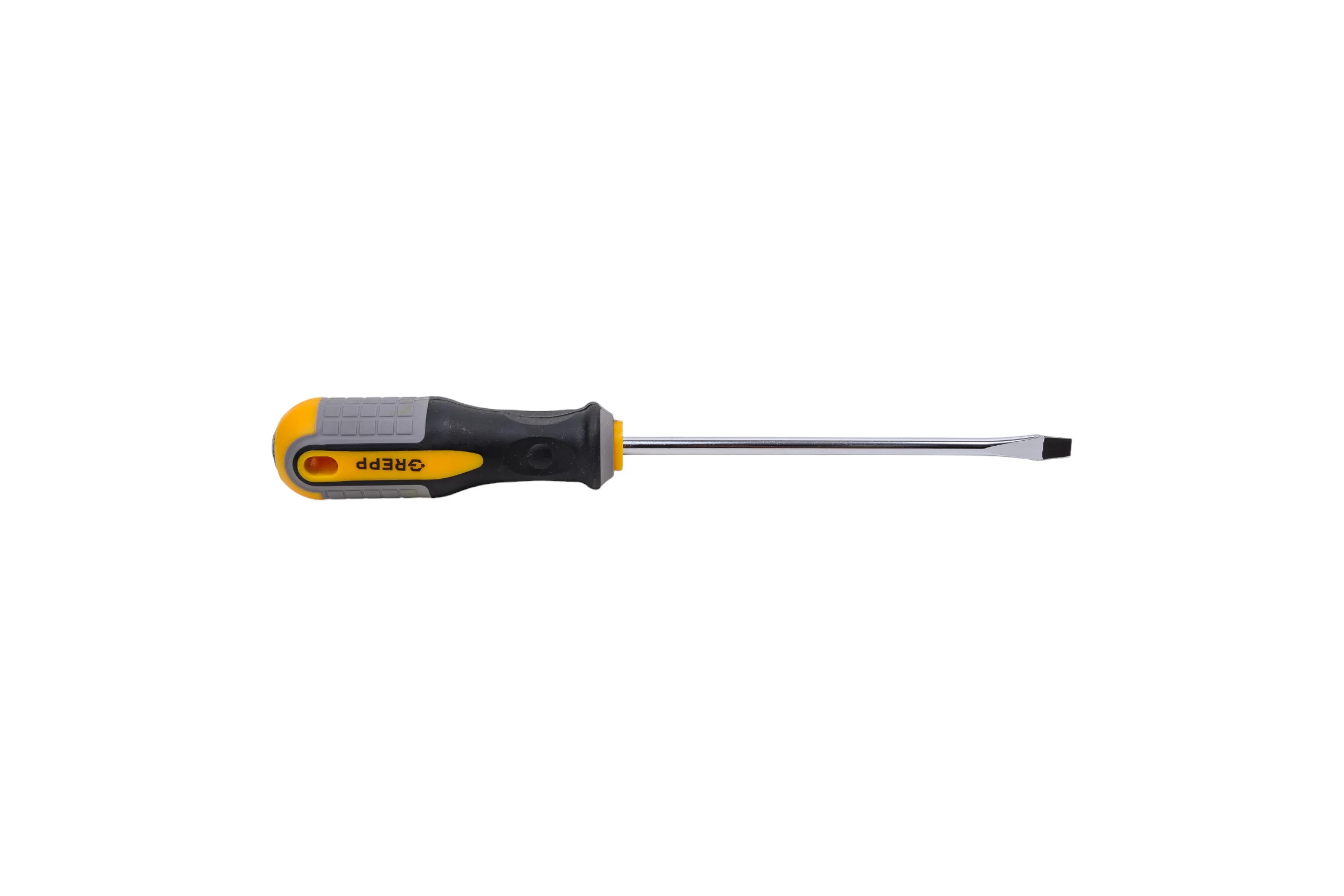 Шлицевая отвертка GREPP SL6*150мм, CrV, 3х-компонентная рукоятка 201-009