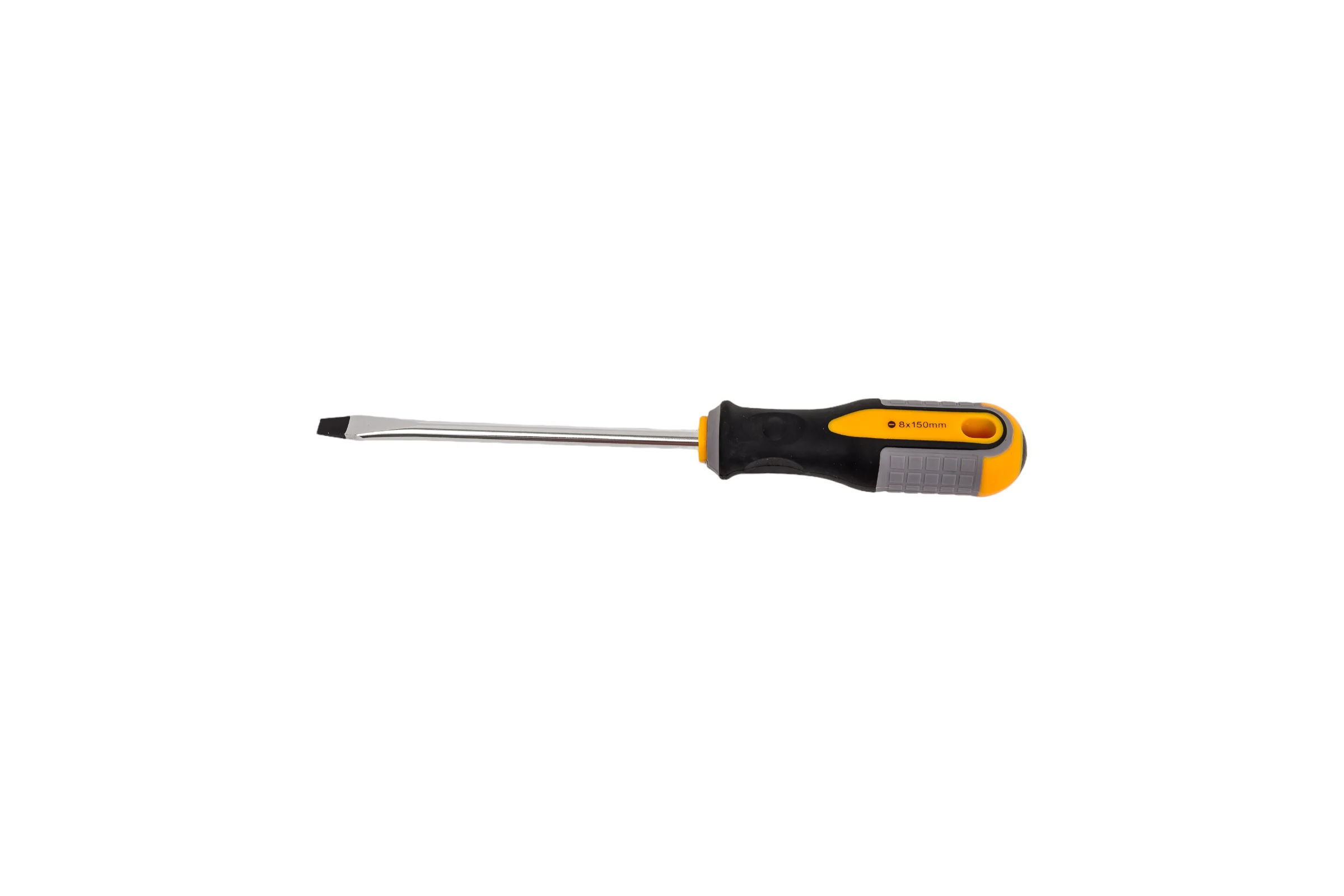 Шлицевая отвертка GREPP SL8*150мм, CrV, 3х-компонентная рукоятка 201-010